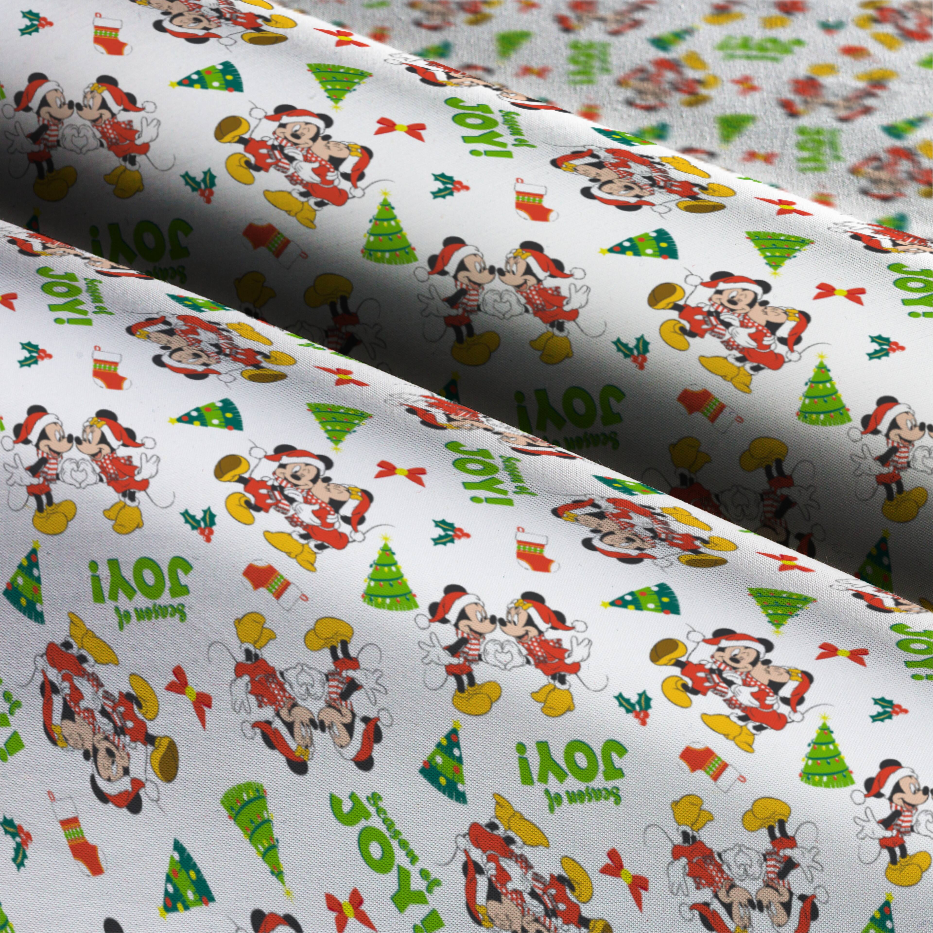 Disney® Mickey & Minnie Christmas Cotton Fabric