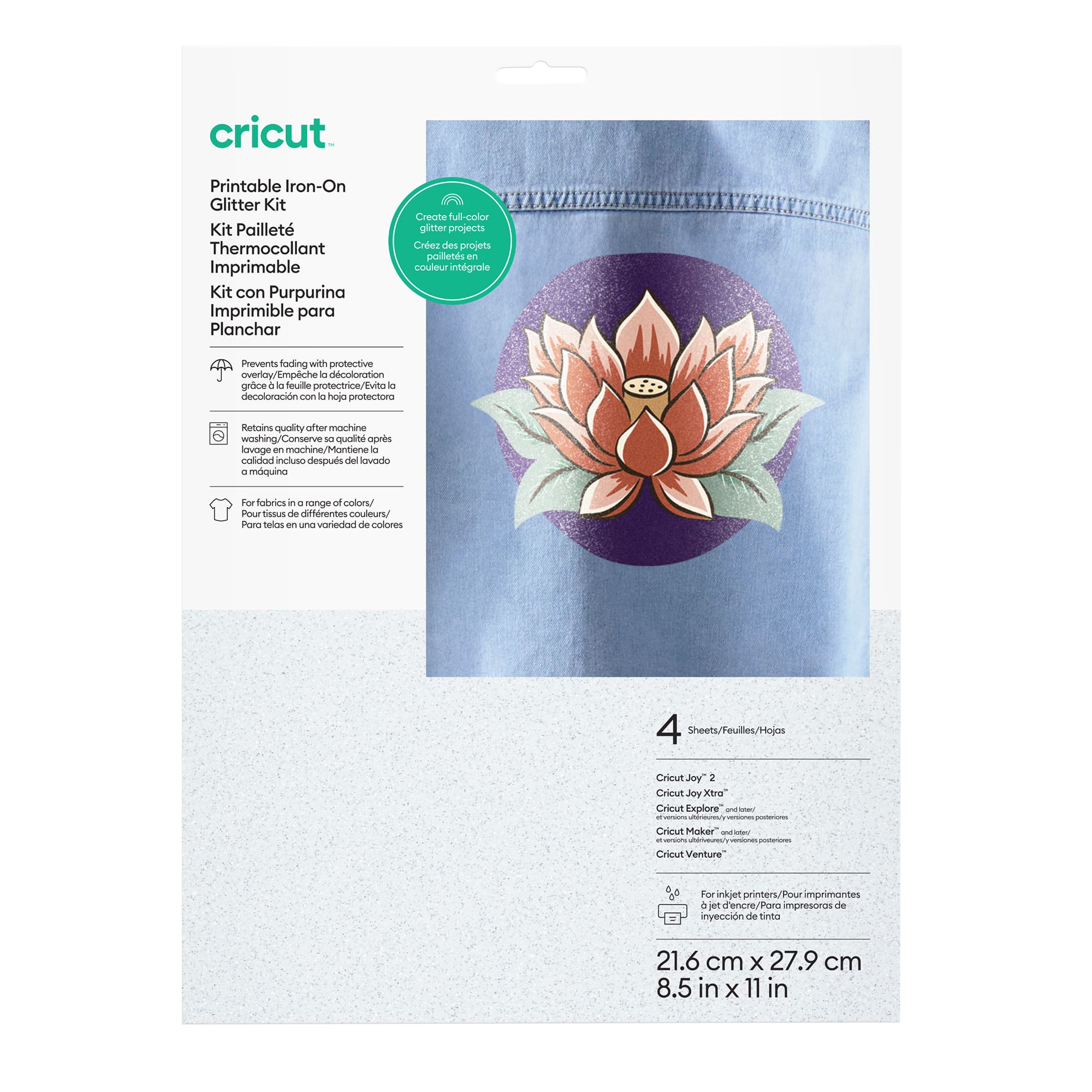 Cricut® Printable Glitter Iron-On Kit