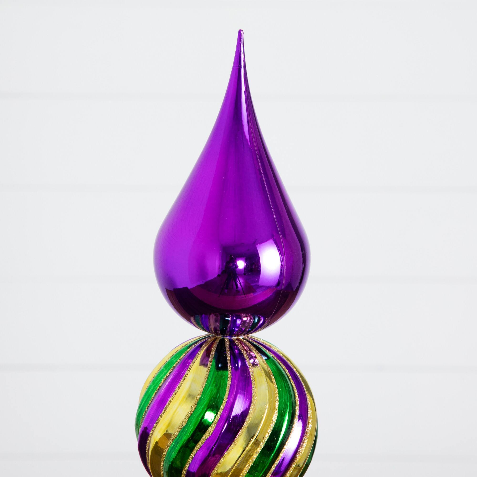 Nearly Natural 22" Mardi Gras Finial Table Décor