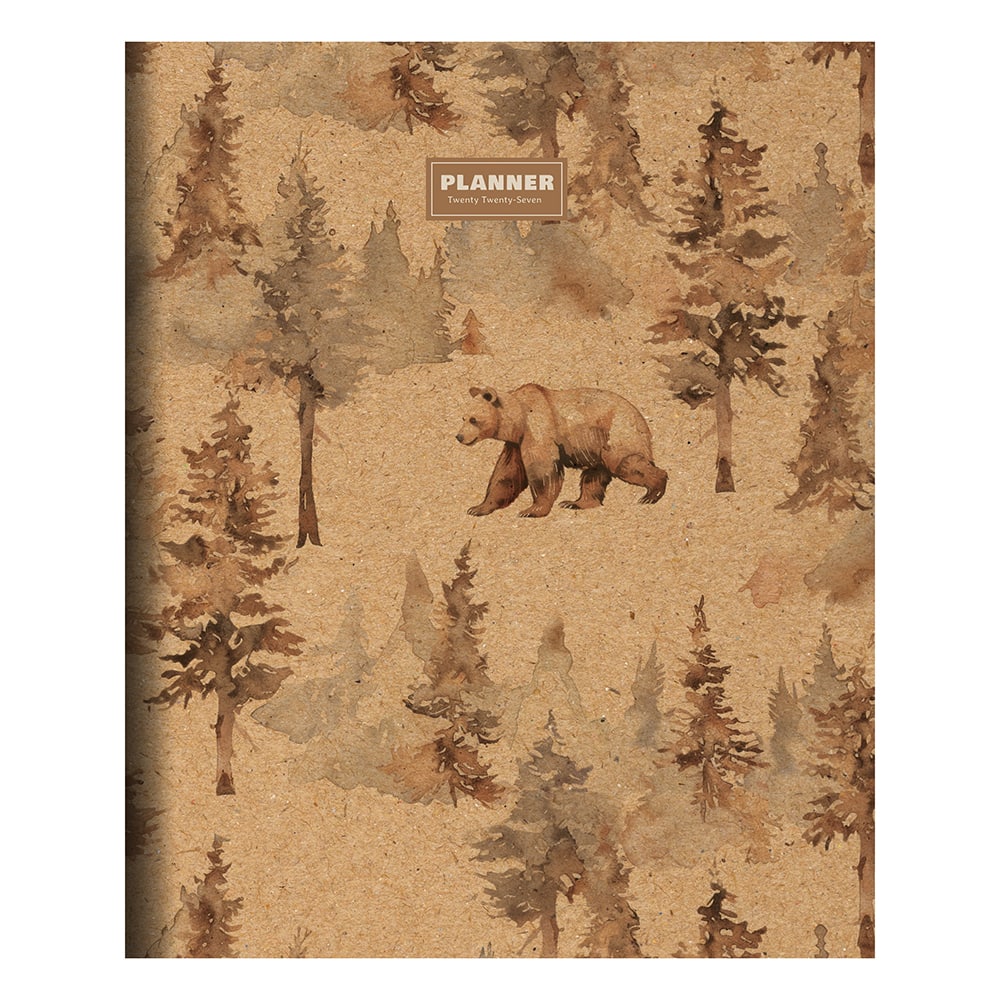 2027 Bear Tracks Large Monthly Planner