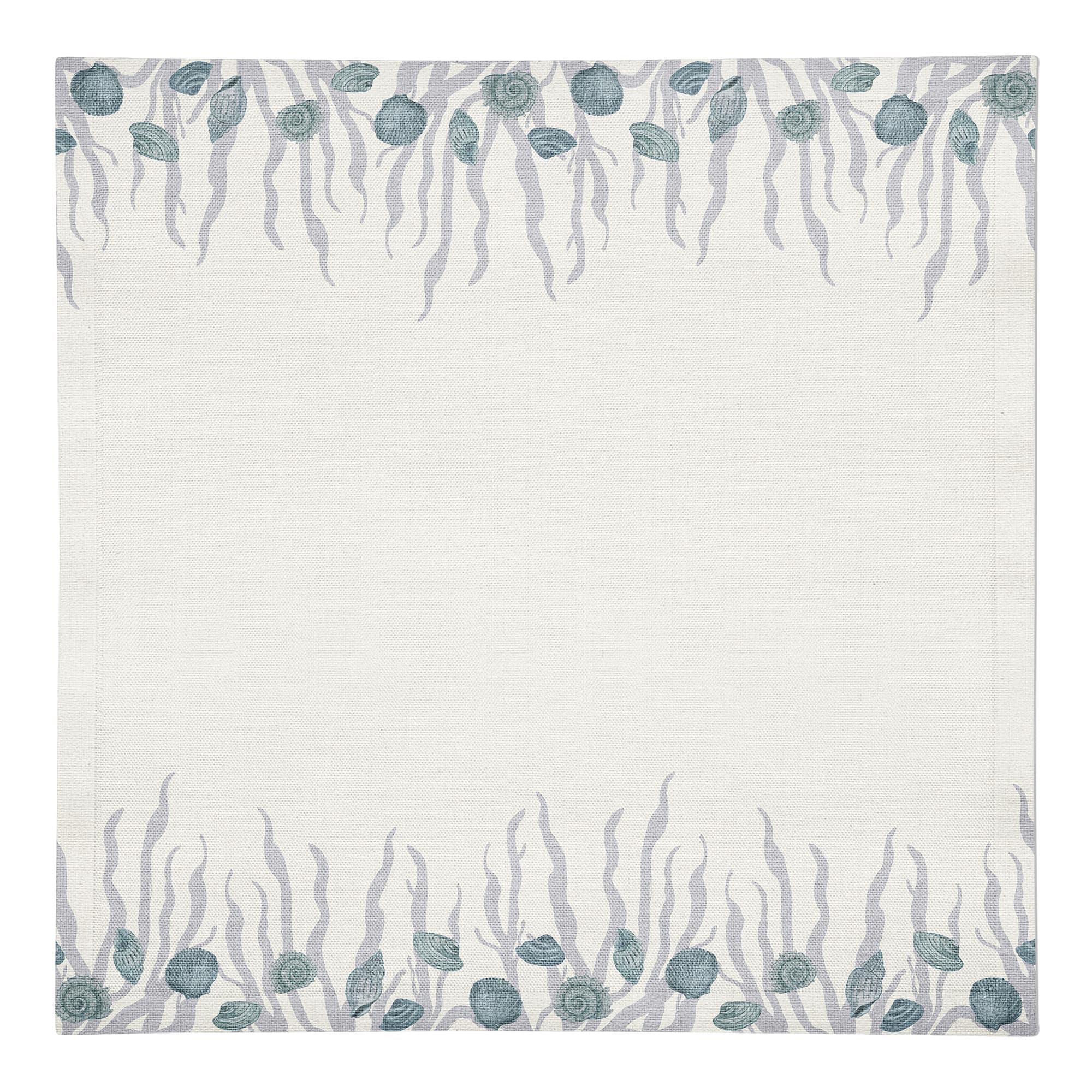 Shell & Coral Border Cotton Twill Napkin