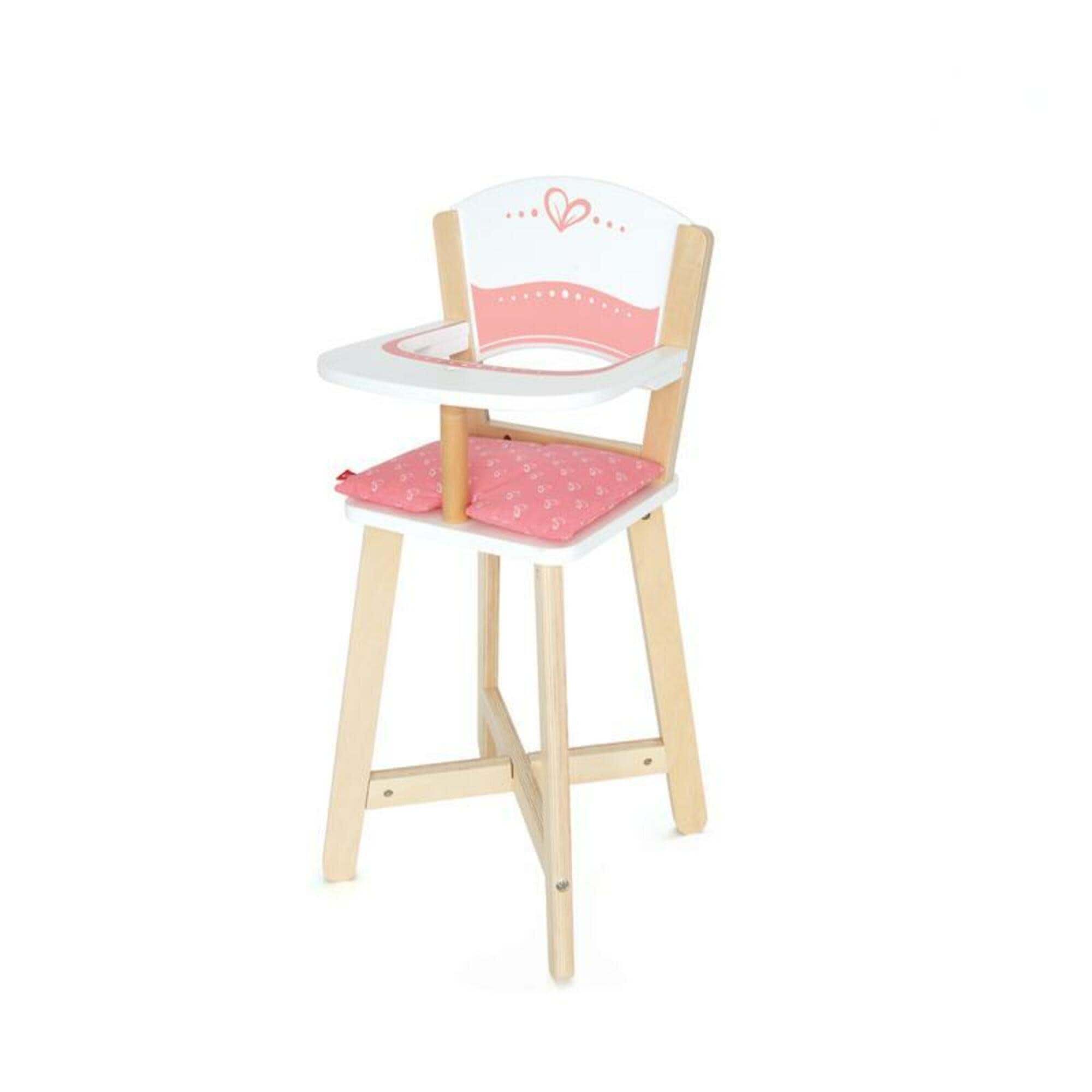 Hape Pink Heart Babydoll Highchair