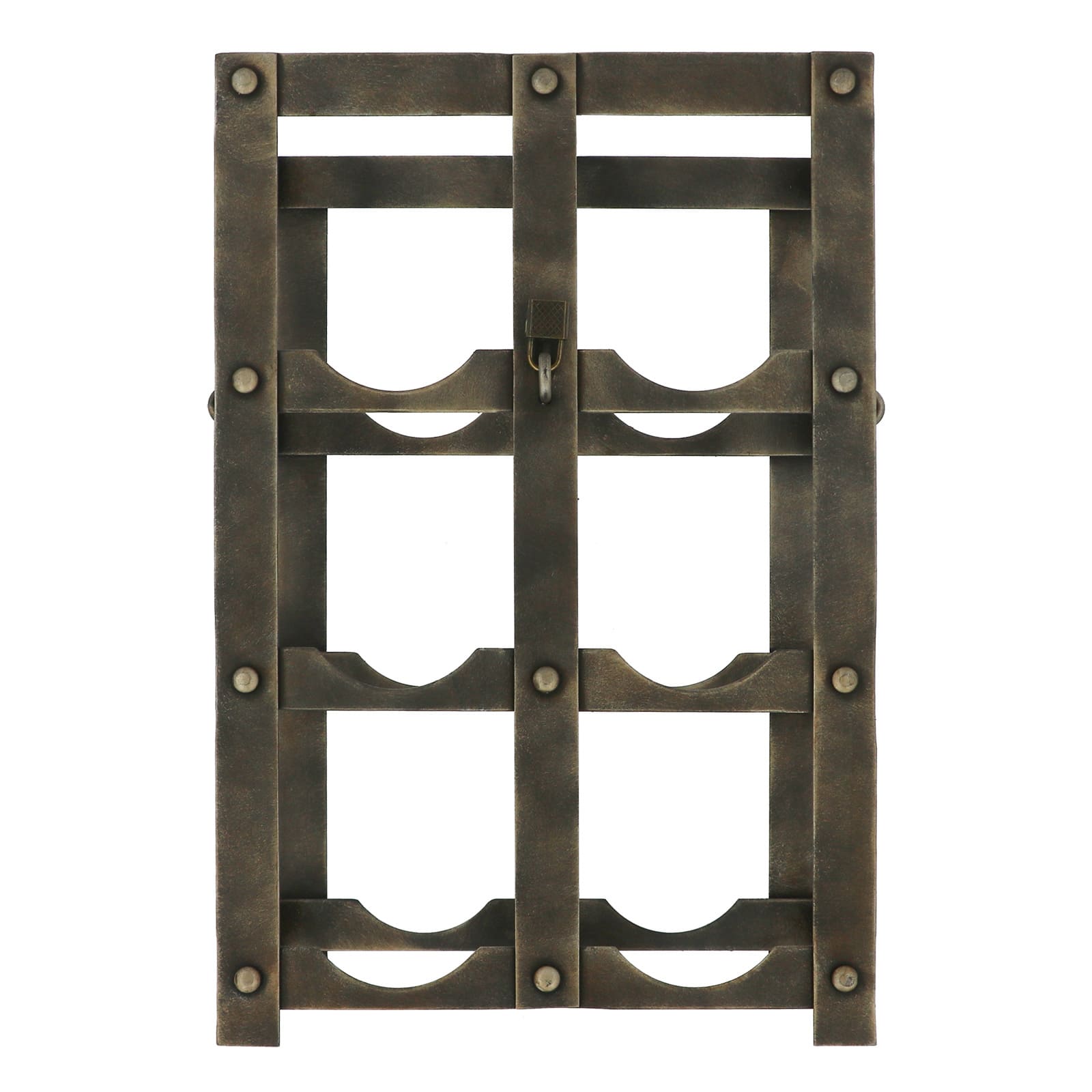 16" Antique Bronze Metal Wine Rack by Ashland®