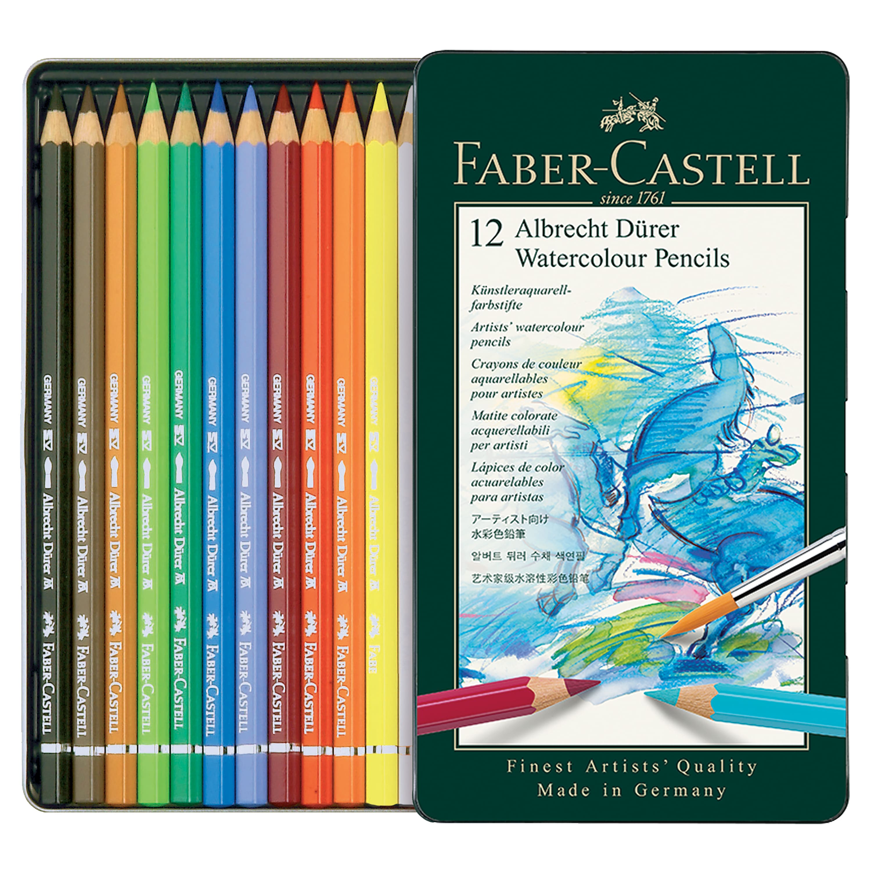 Faber-Castell Albrecht Durer 12 Color Watercolor Pencil Set