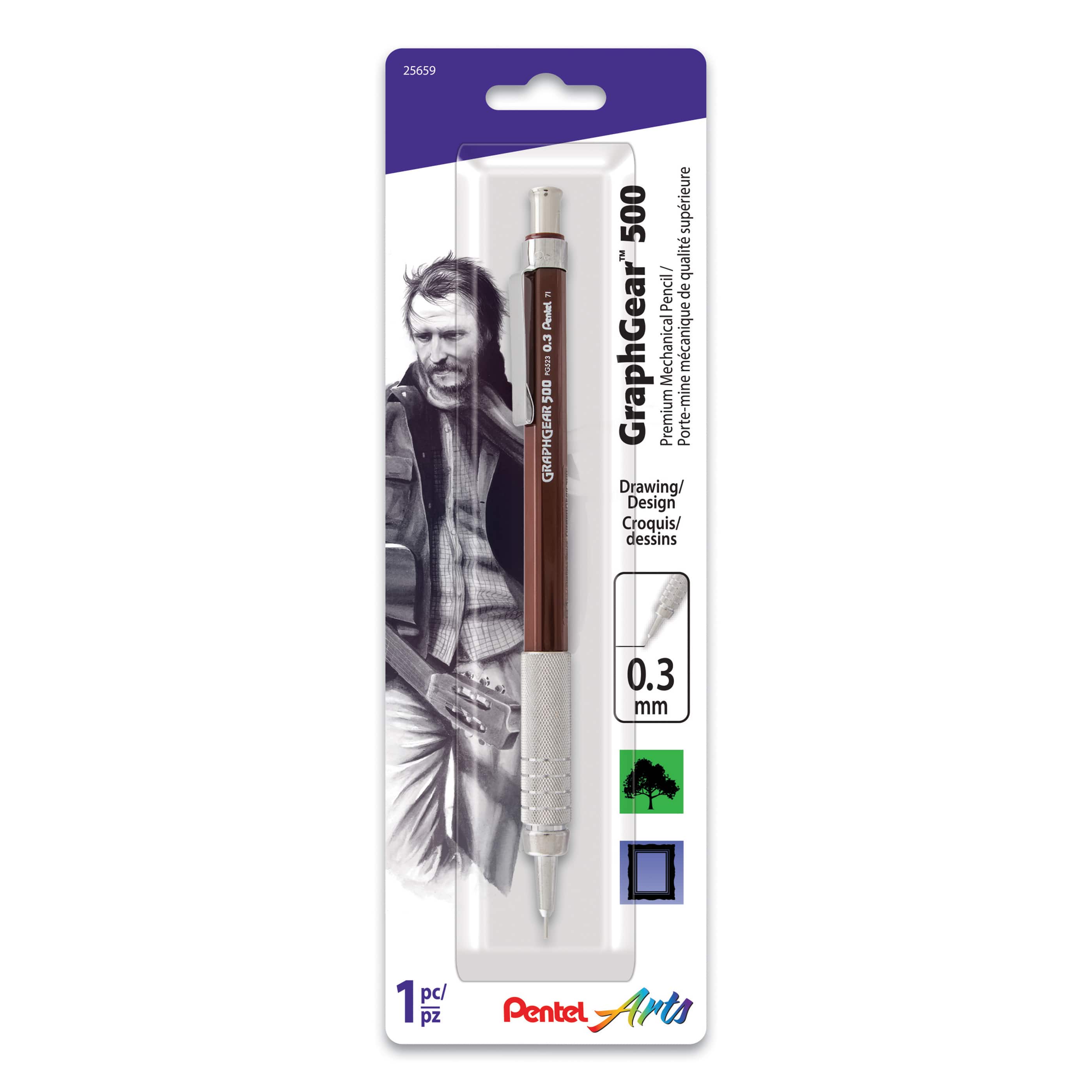Pentel® GraphGear™ 500 0.3mm Drafting Pencil