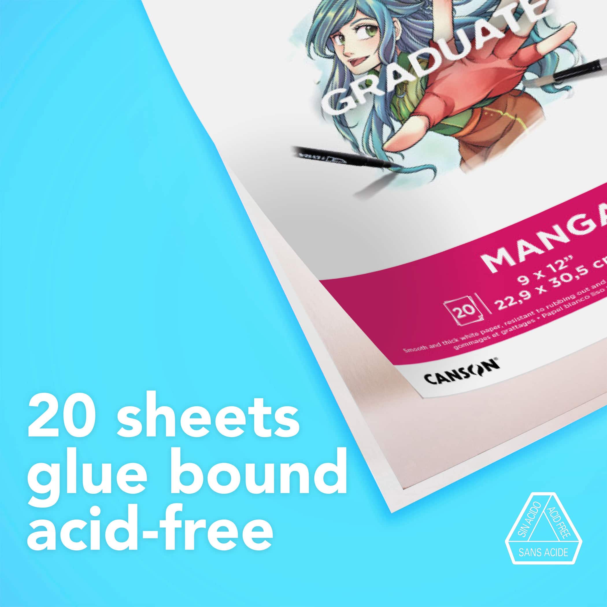 Canson® 11" x 12" Graduate Manga Pad, 20 Sheets
