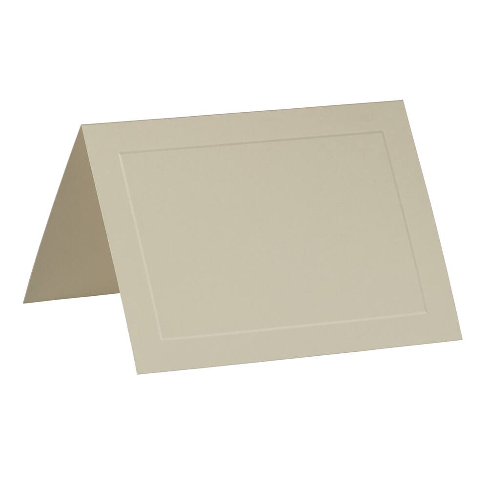 JAM Paper A7 Ivory Blank Foldover Cards with Panel