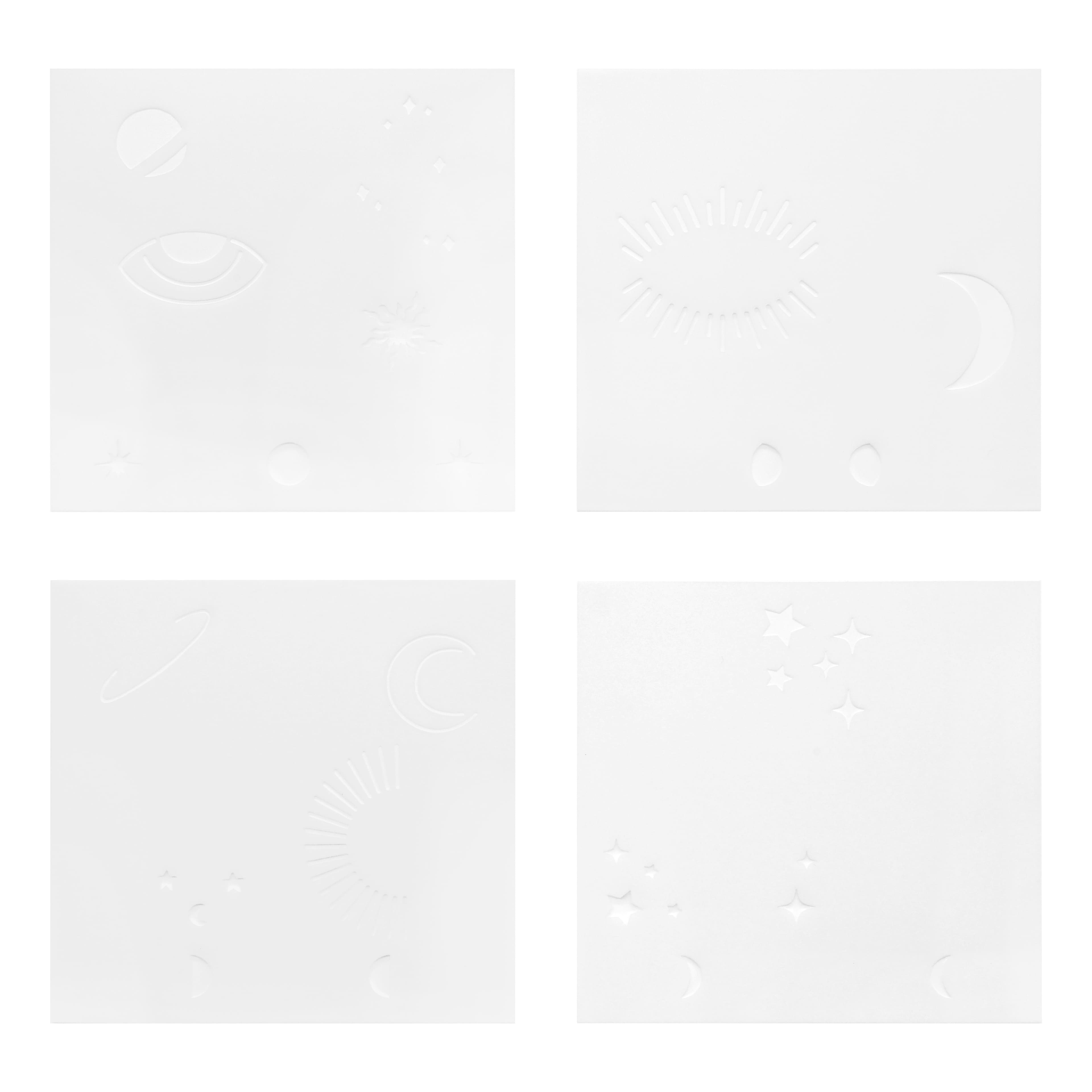 6" x 6" Celestial Print Layering Stencil Set by Recollections™
