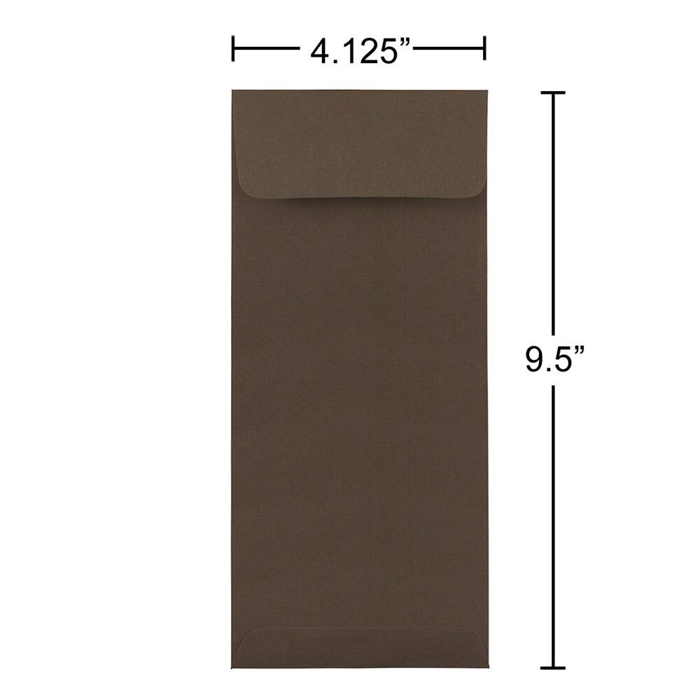 JAM Paper #10 Chocolate Brown Policy Business Premium Envelopes