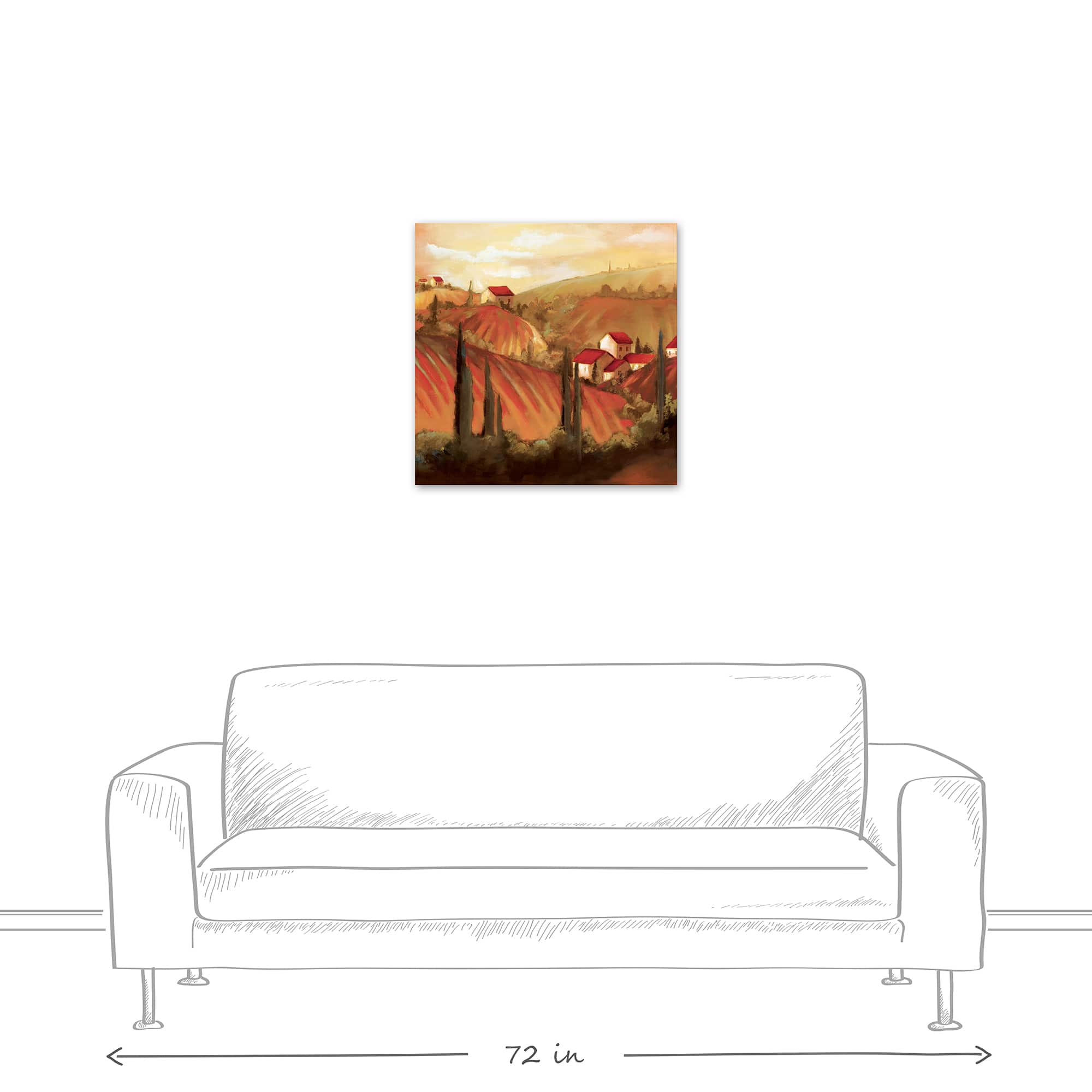 Tuscan Valley Canvas Wall Art