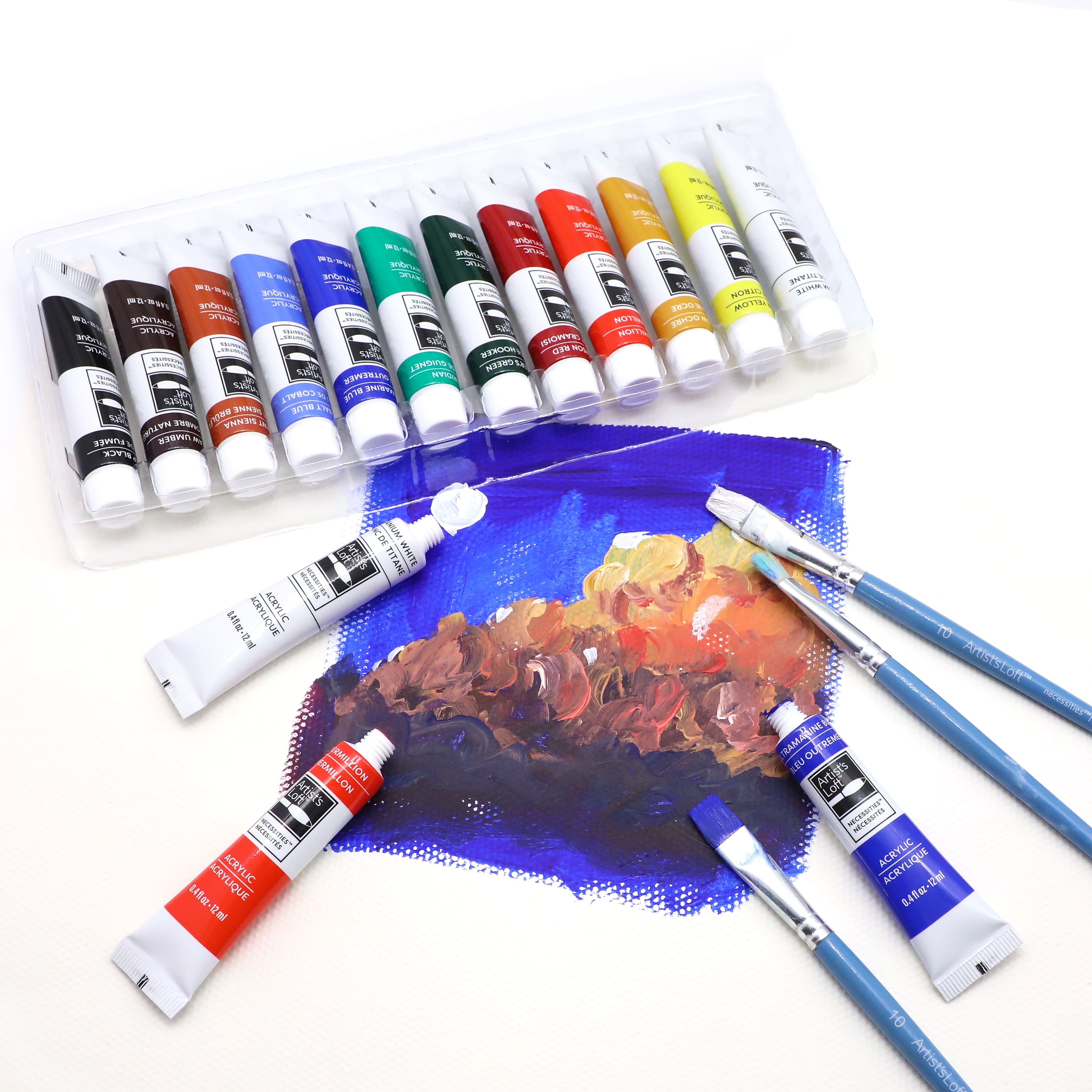 12 Colour Acrylic Paints by Artist's Loft™ Necessities™