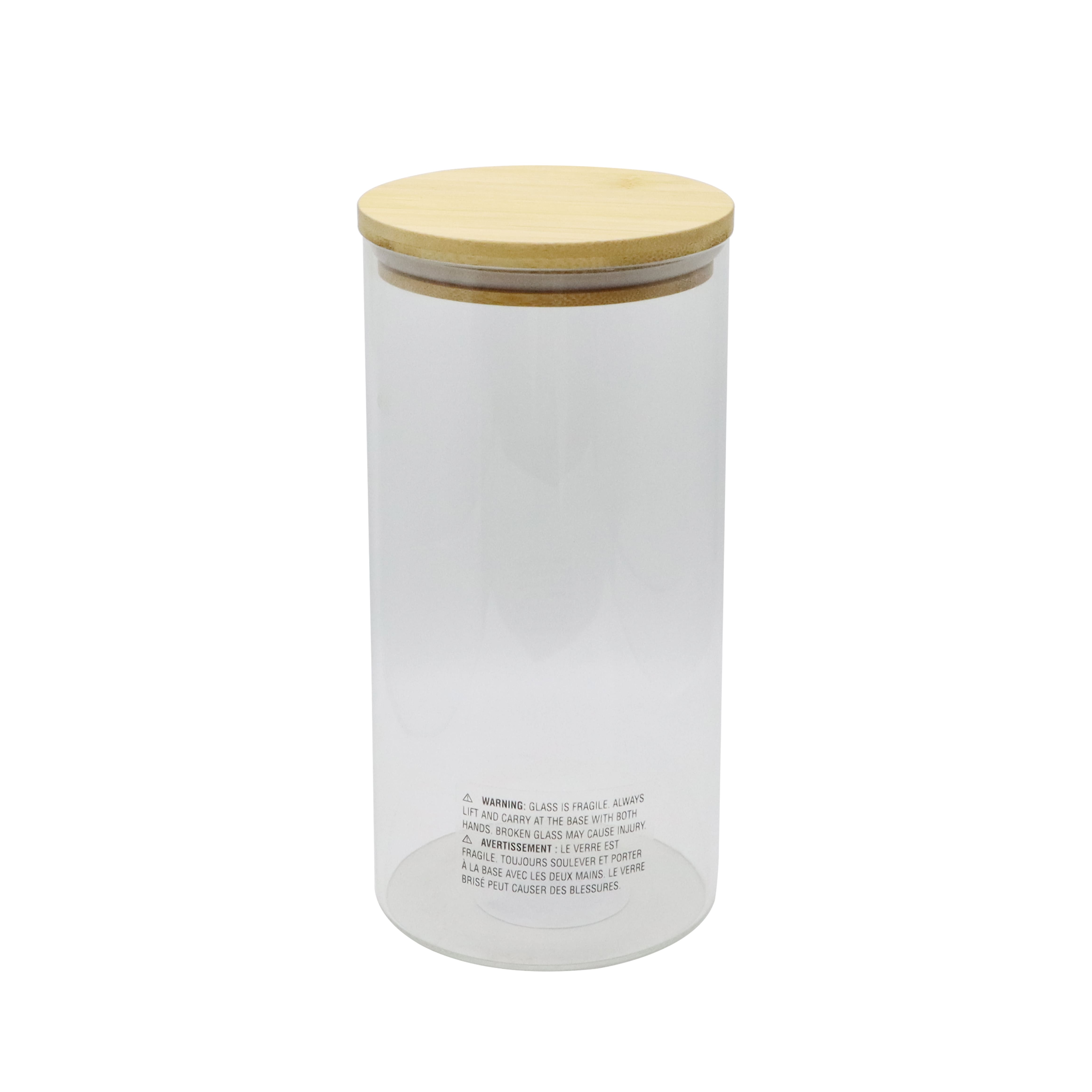 Glass Container with Bamboo Lid by Make Market