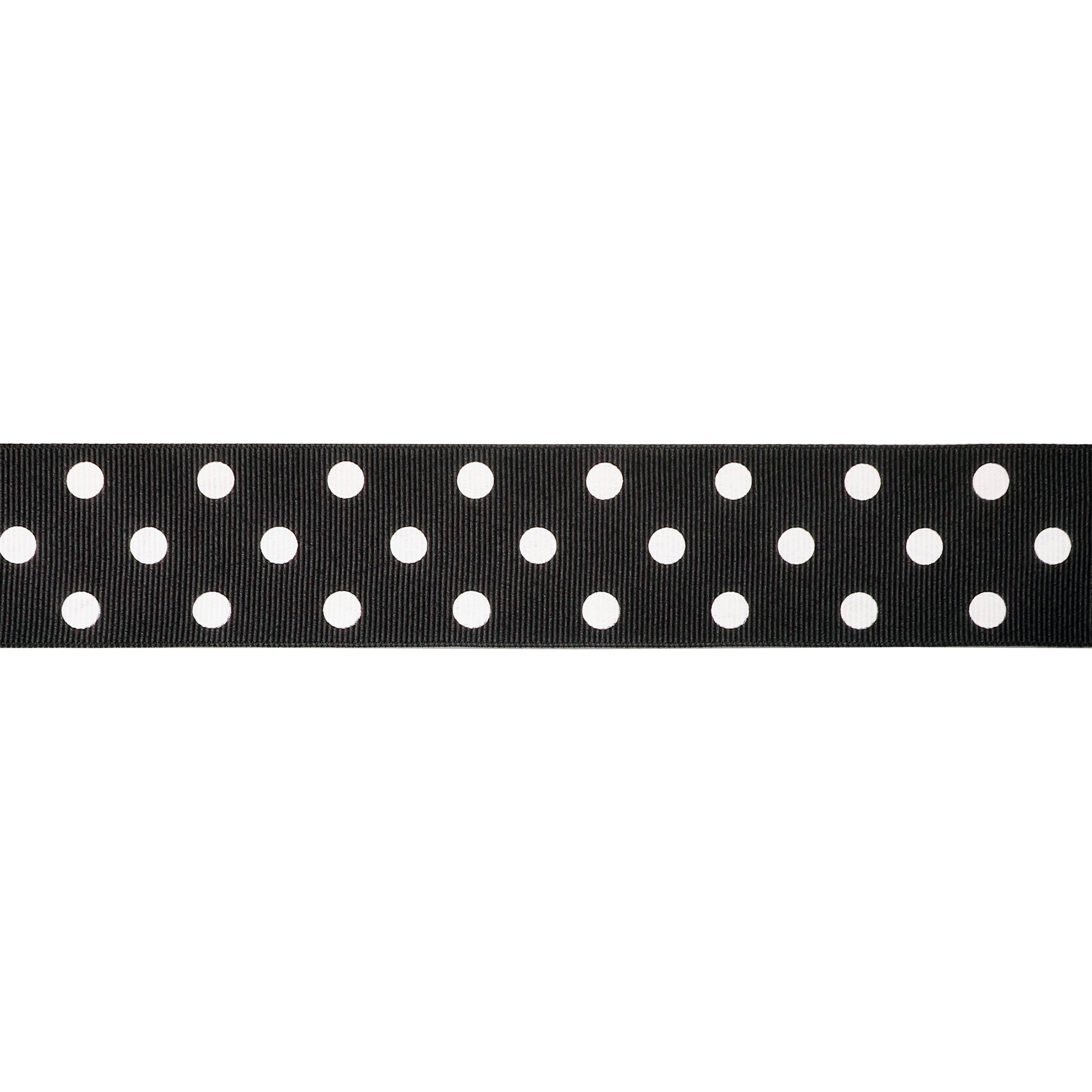 12 Pack: 1.5" x 3yd. Grosgrain Polka Dot Ribbon by Celebrate It®