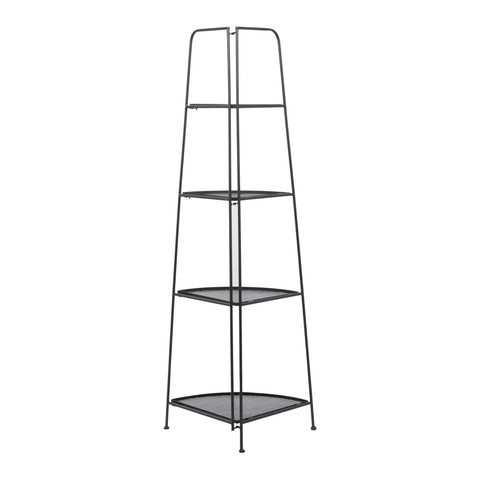 Black Iron Contemporary Bakers Rack, 27" x 22" x 16"