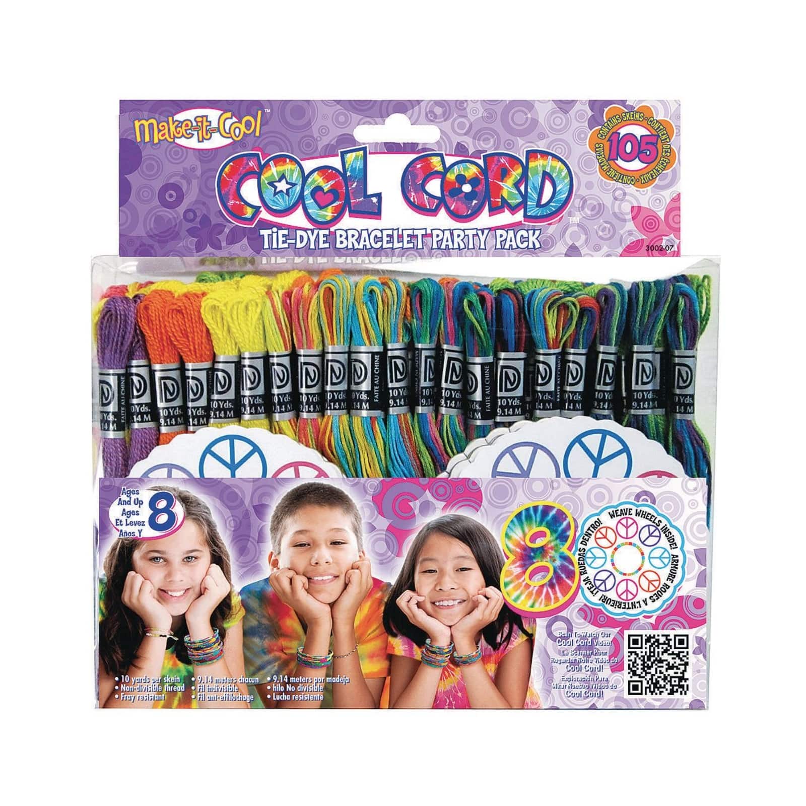Janlynn® Cool Cord Tie Dye Party Pack Set