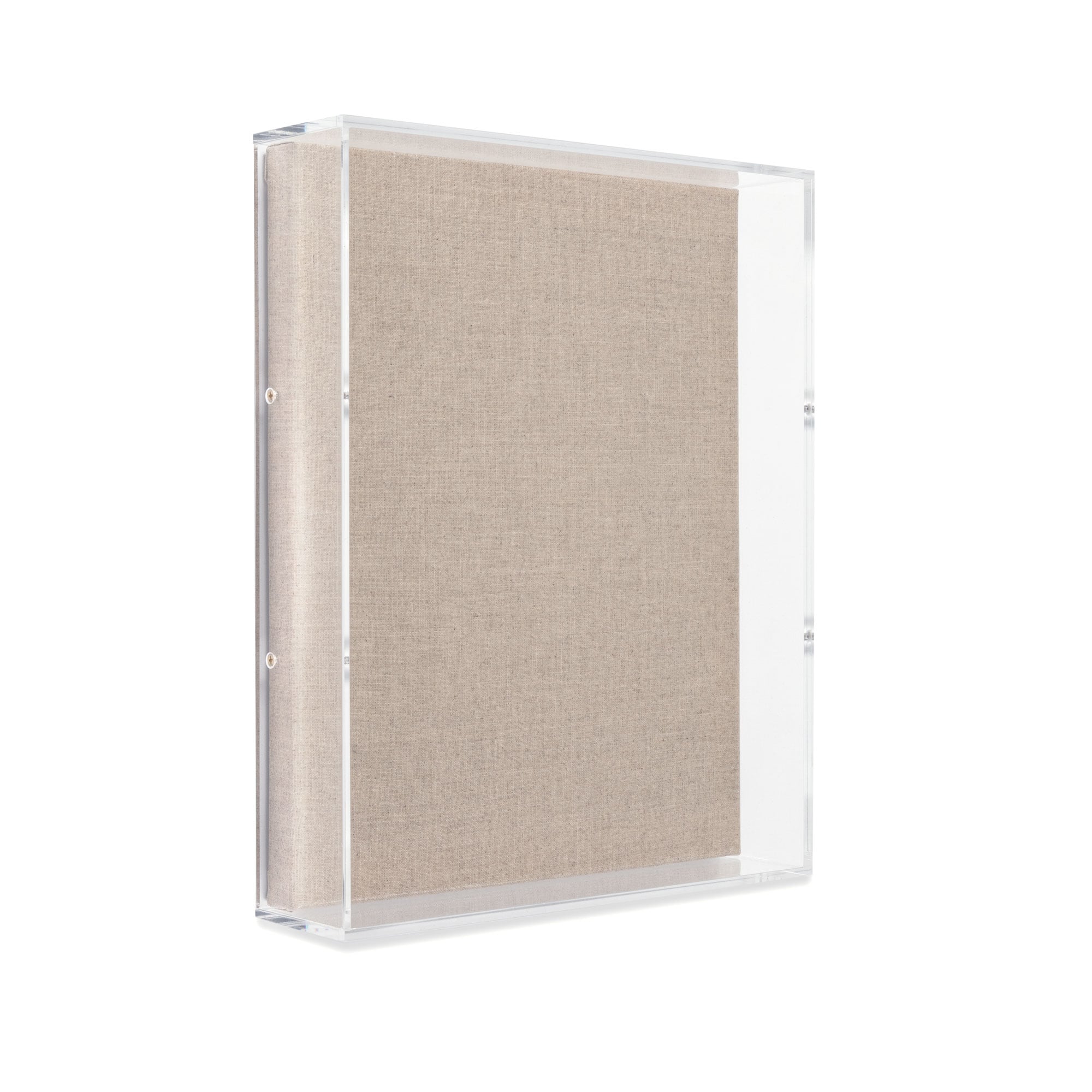 Wexel Art UV Grade Acrylic Shadowbox 3" Depth with Beige Linen Canvas