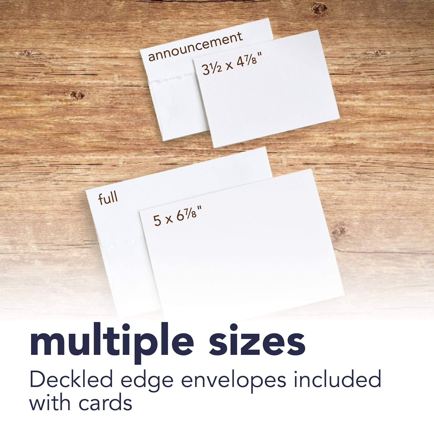 Strathmore® Fluorescent White Creative Cards & Envelopes with Deckle Edge
