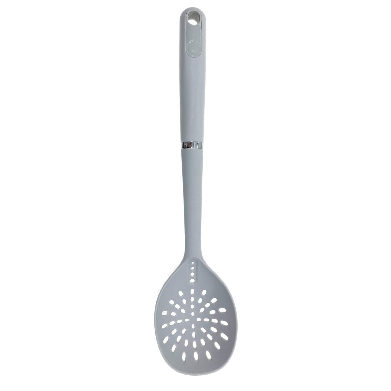 14" White Slotted Spoon by Makery™