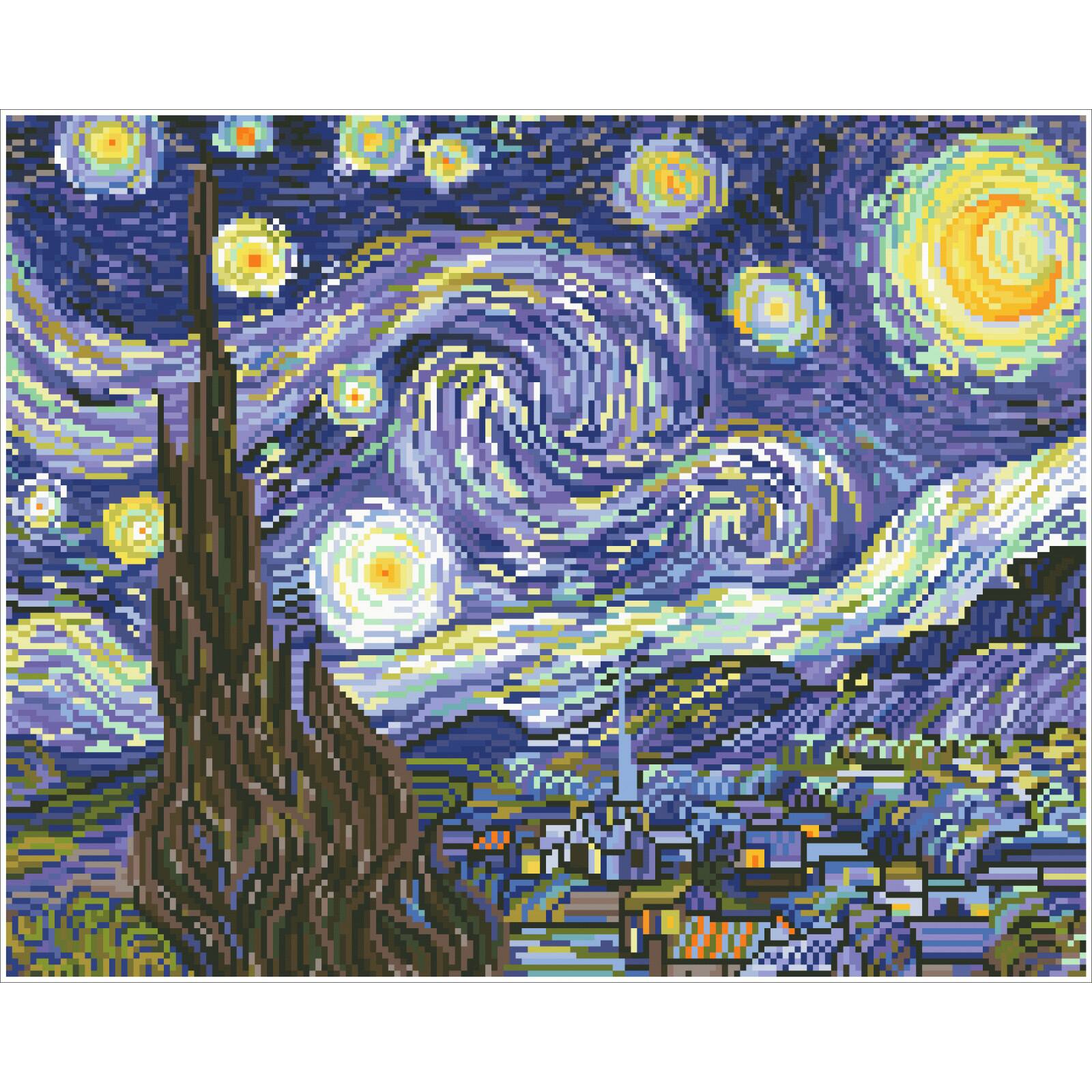 Diamond Dotz® Intermediate Level Starry Night Diamond Painting Kit