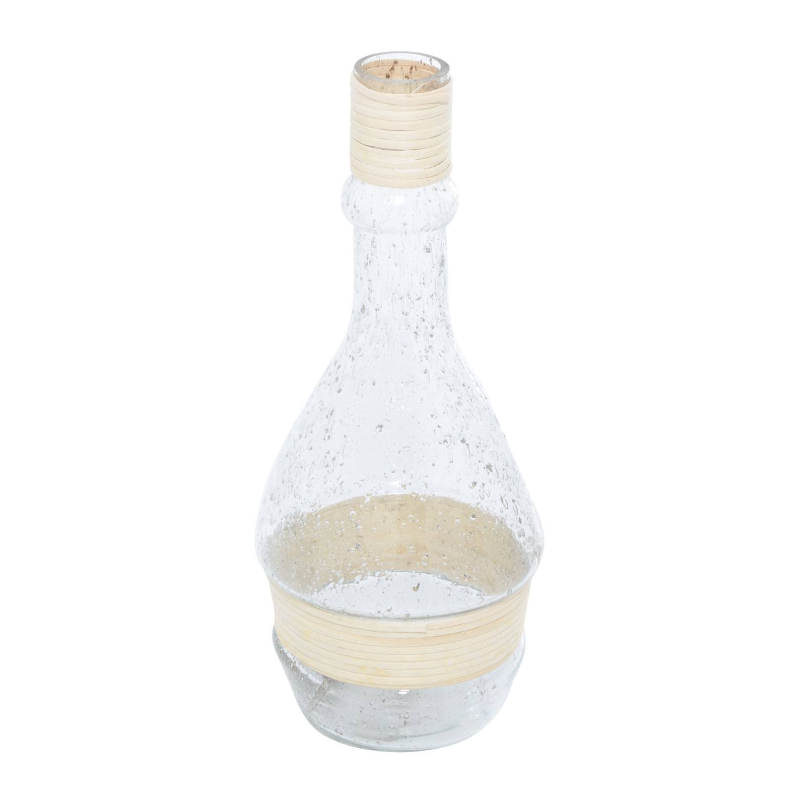 16" Clear Glass Coastal Vase