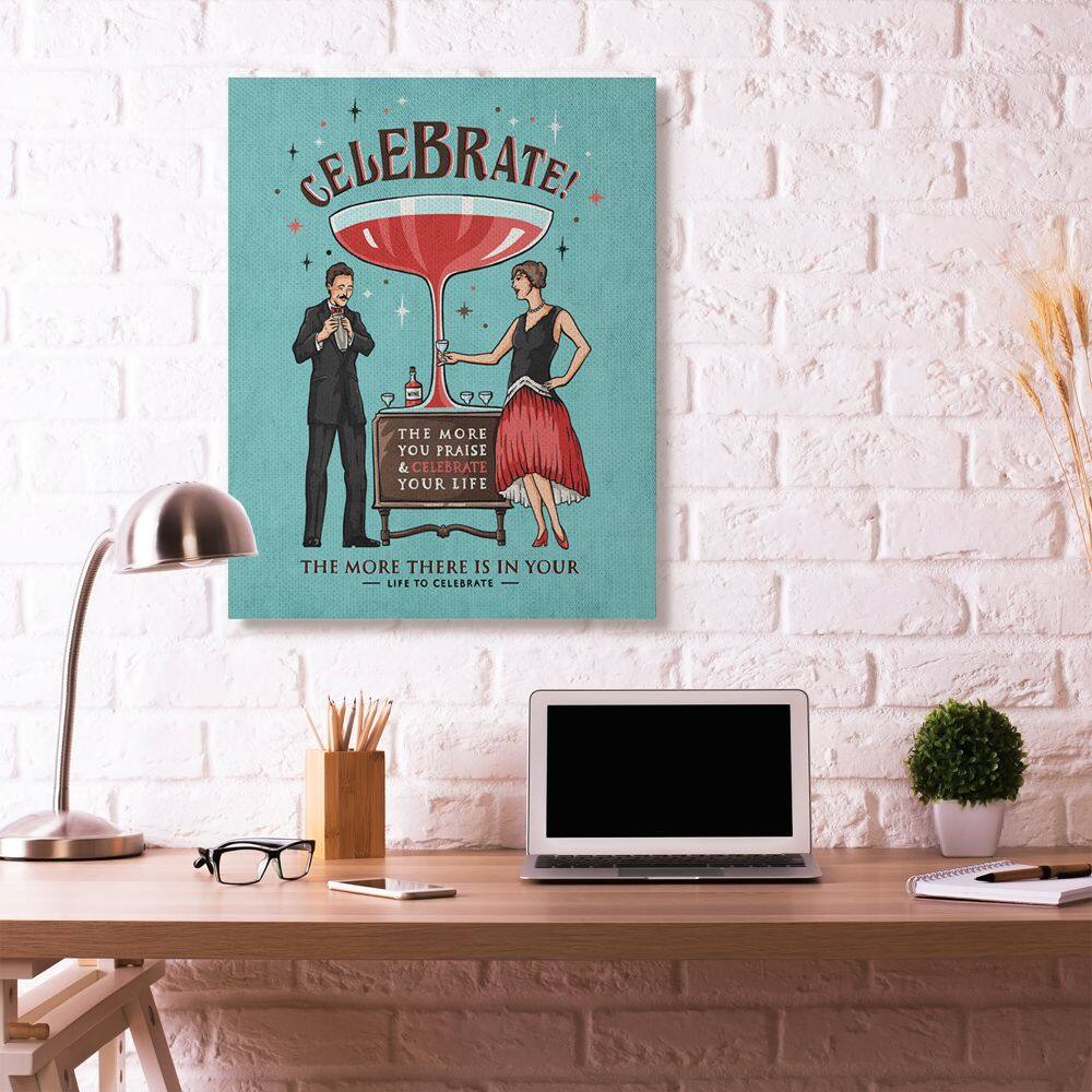 Stupell Industries Celebrate Canvas Wall Art