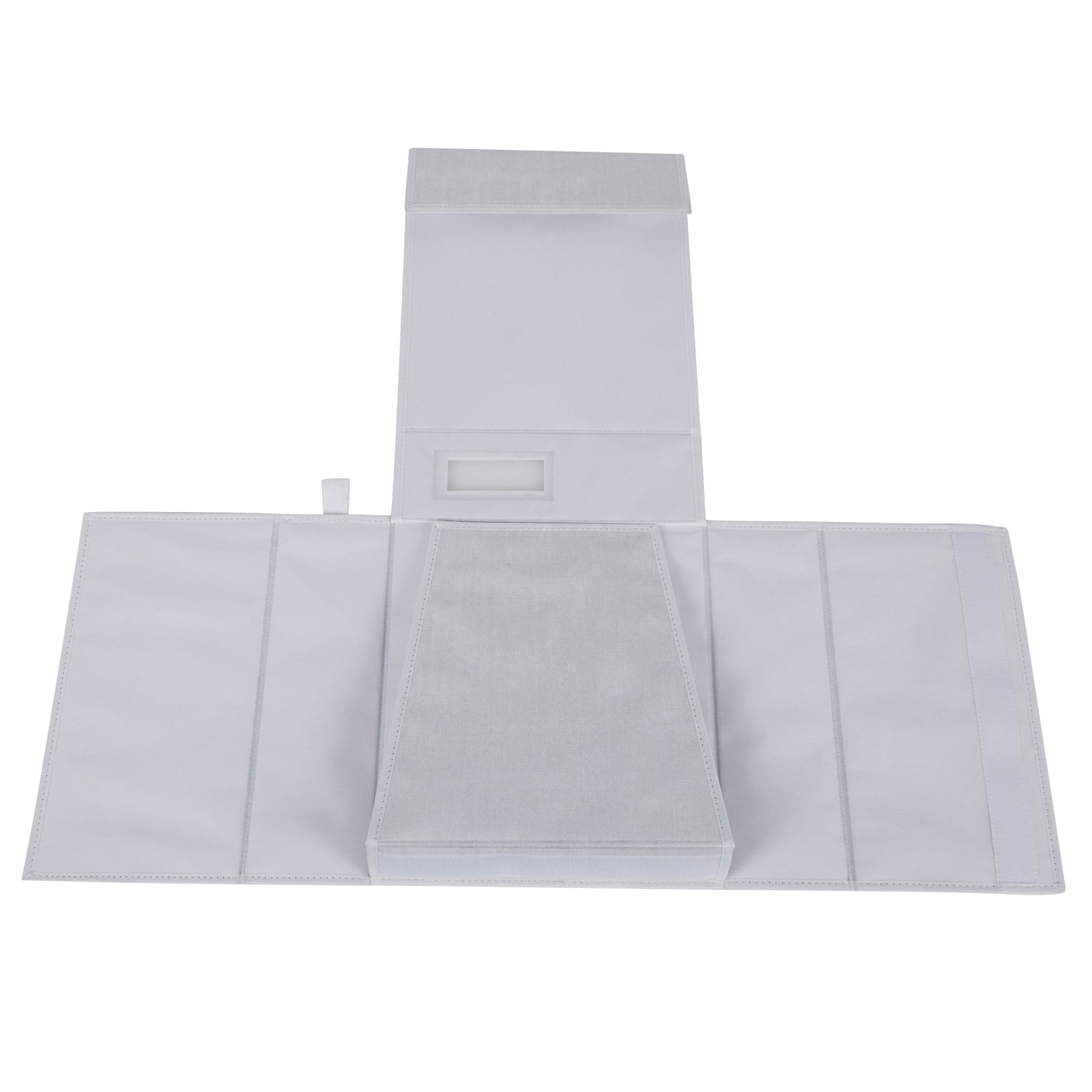 Organize It All 15" White Foldable Linen Closet Organizer