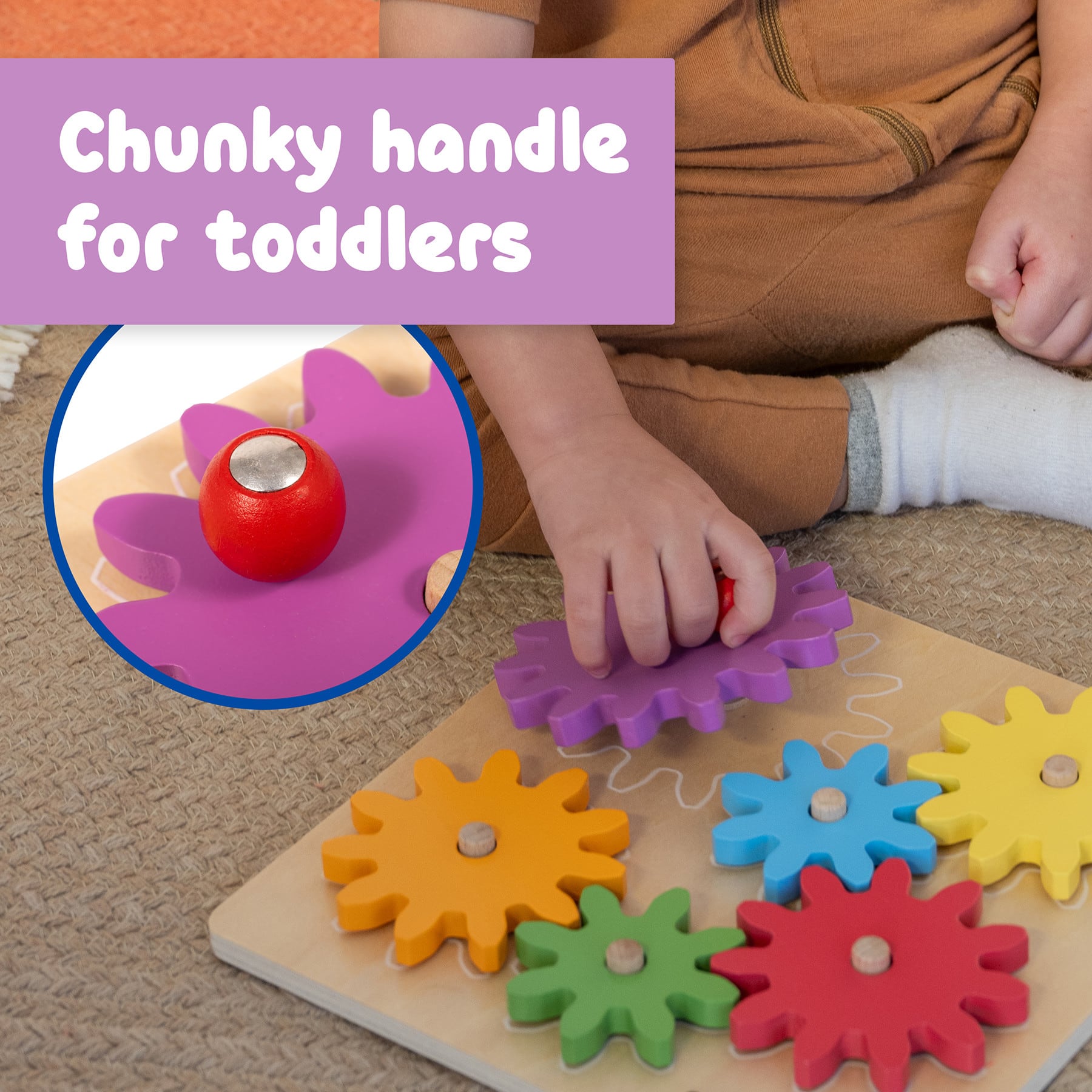 Spark & Wow™ Spinny Gears Wooden Puzzle Board Kit