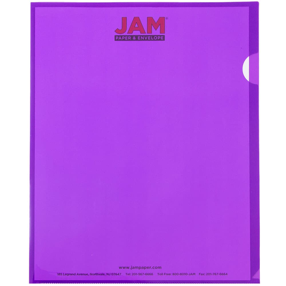 JAM Paper 9" x 11.5" Plastic Sleeve Page Protectors