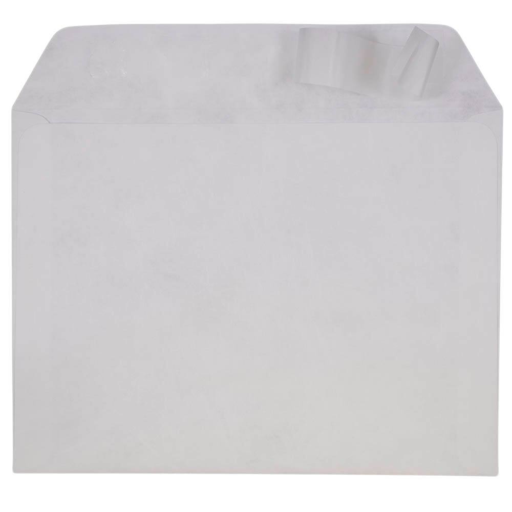 JAM Paper 9" x 12" White Tyvek Peel & Seal Closure Envelopes, 500ct.