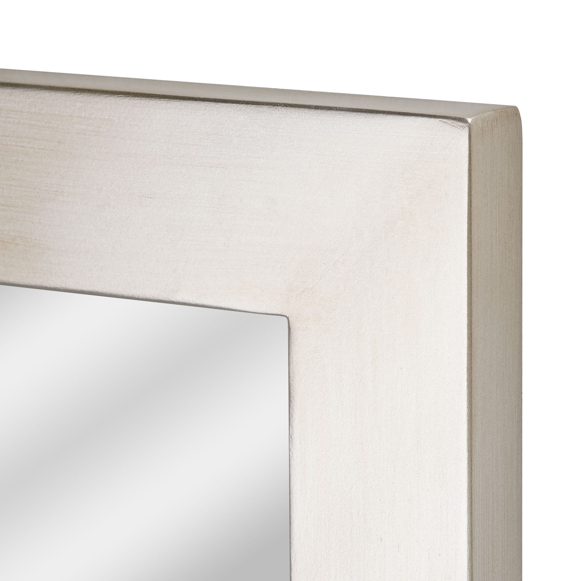 Head West Brushed Nickel Full Size Free Standing Easel Dressing Mirror - 18" x 64"
