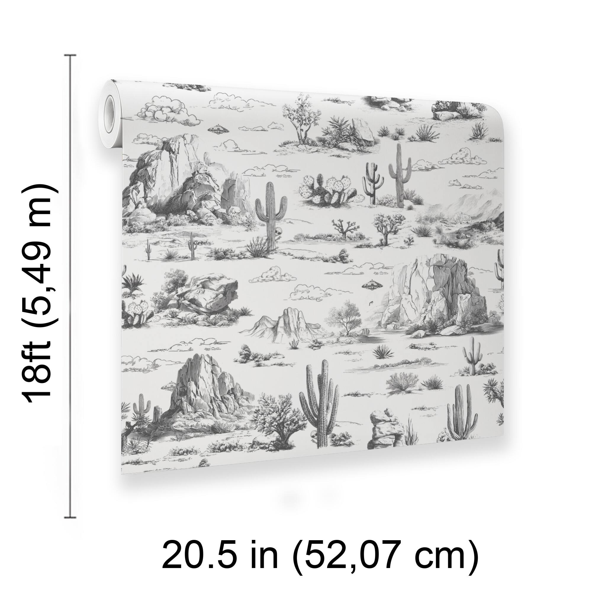 Designs Direct Area 51 Novelty Toile Peel & Stick Wallpaper