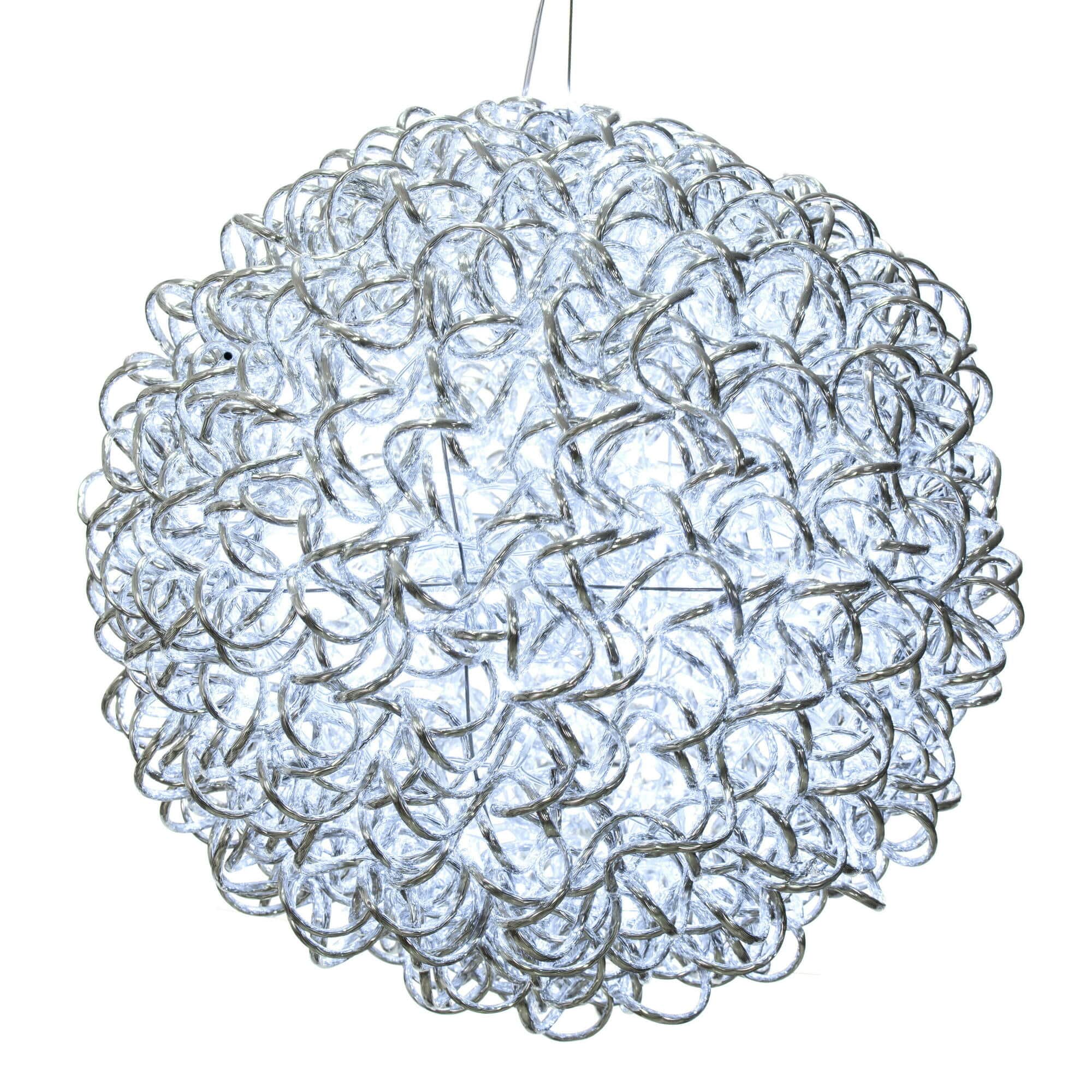 Vickerman 18" LED Spiral Aluminum Ball