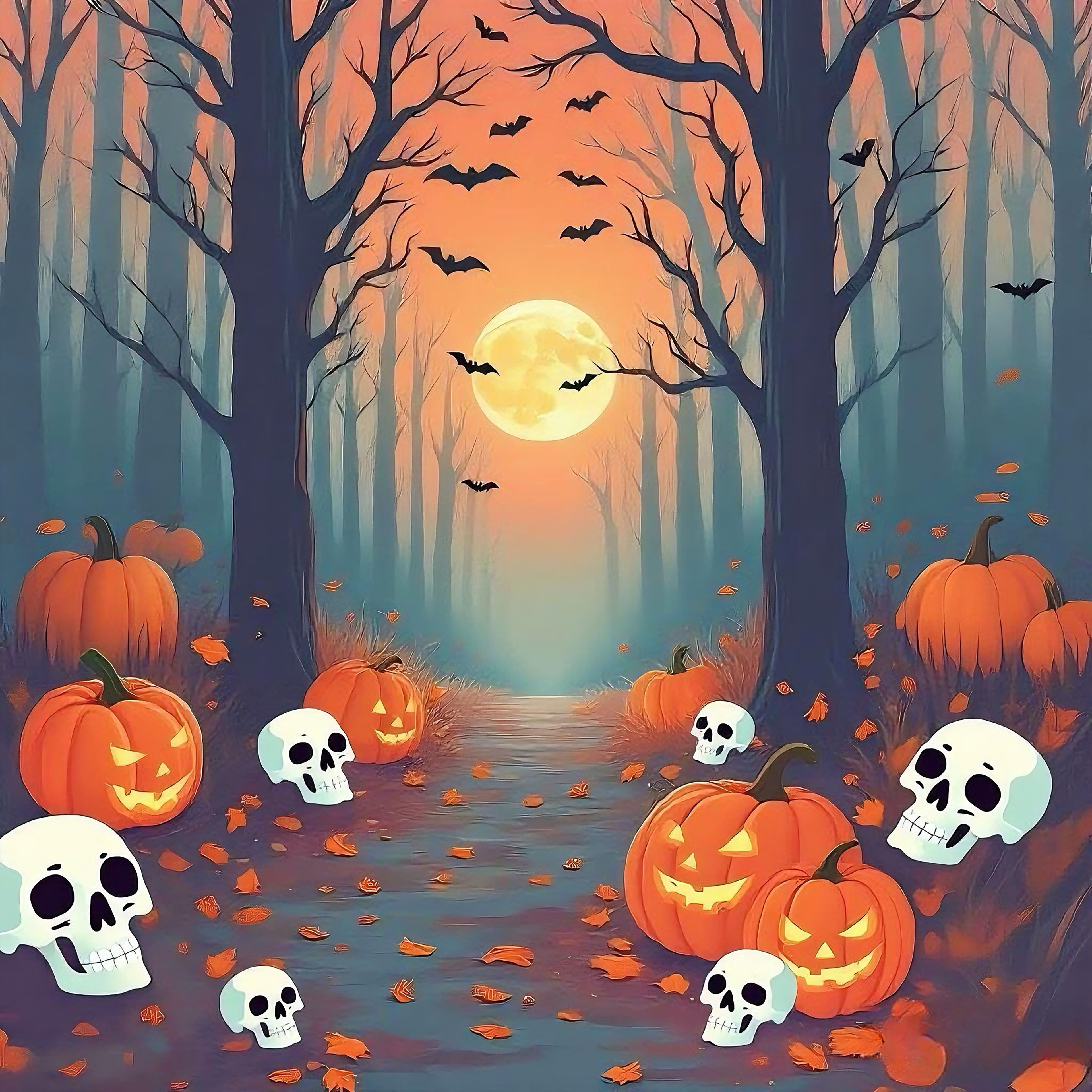 11" x 11" Pumpkin Treescape Canvas Painting Kit by Craft Smart®
