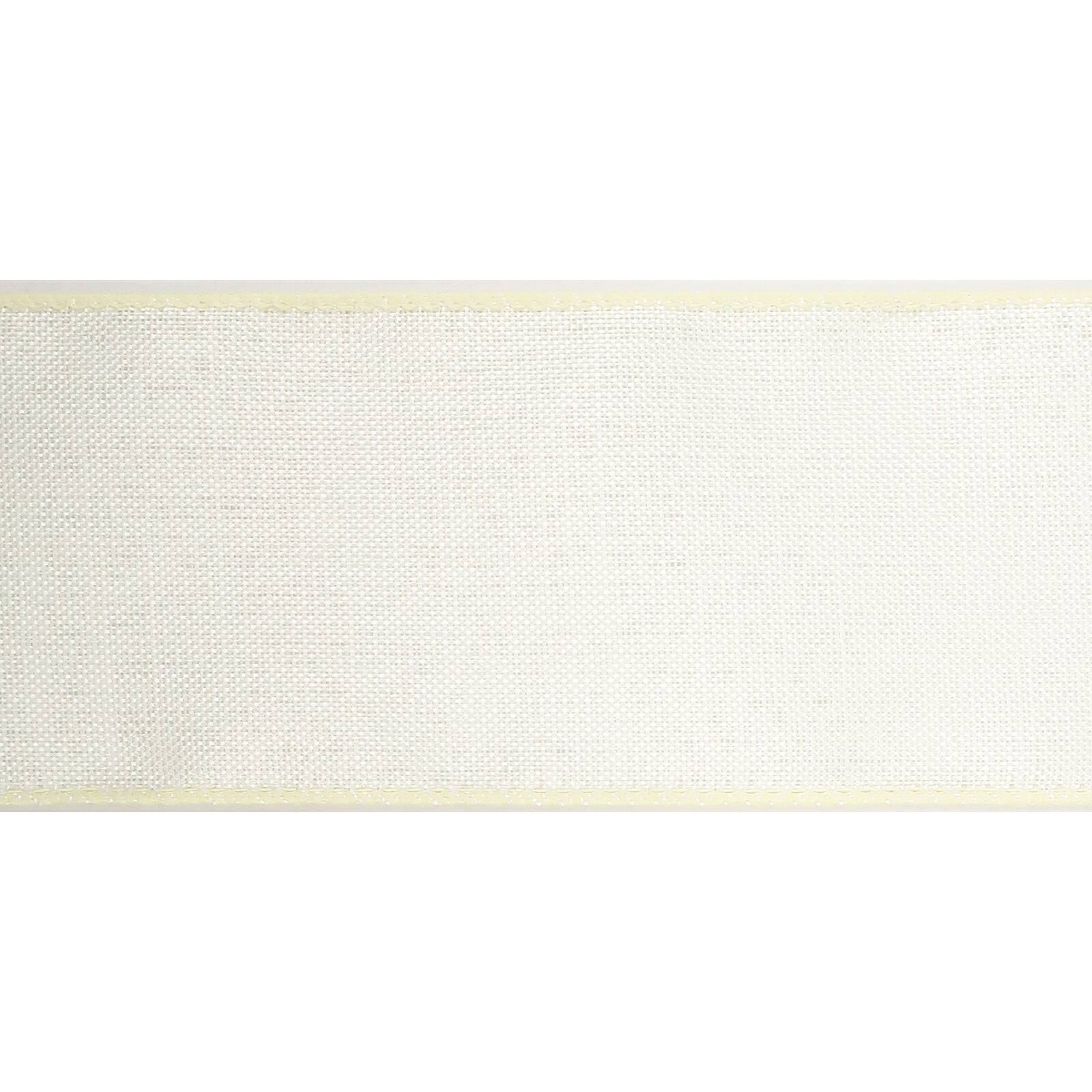 12 Pack: 2.5" x 25ft. Faux Linen Wired Ribbon by Celebrate It™ Décor
