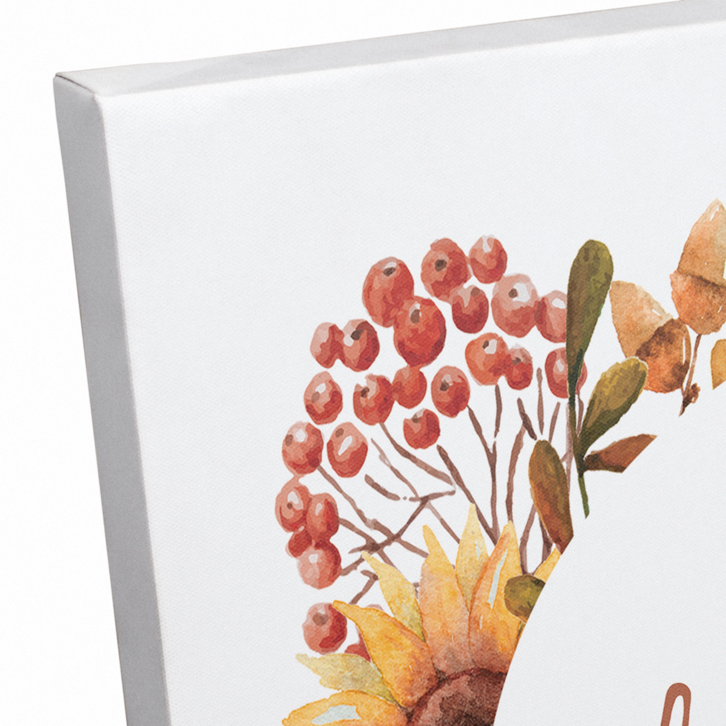 Love Laughter Leaf Piles Canvas Wall Art