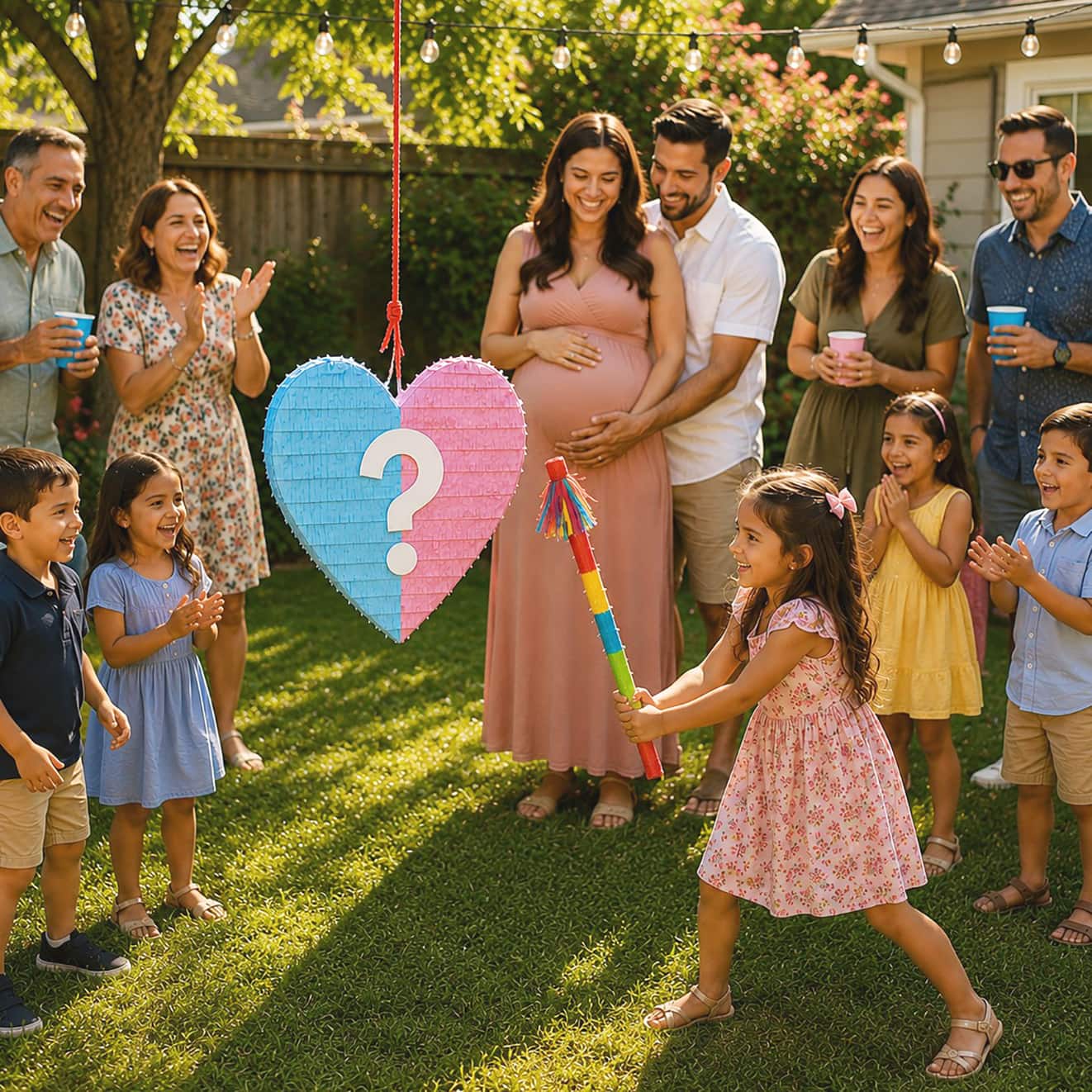 17.5" Gender Reveal Heart Piñata