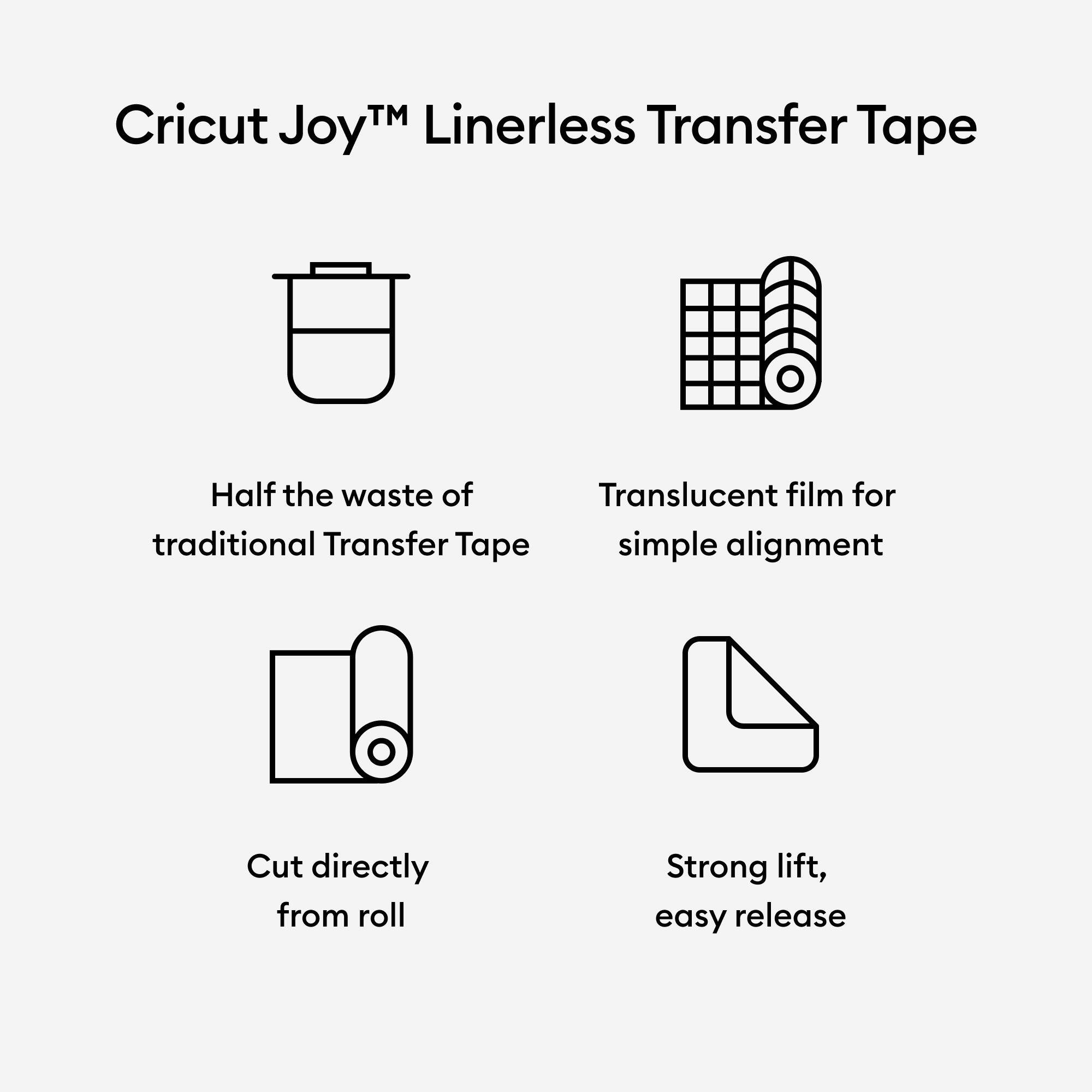 Cricut Joy™ 10ft. Linerless Transfer Tape, Transparent