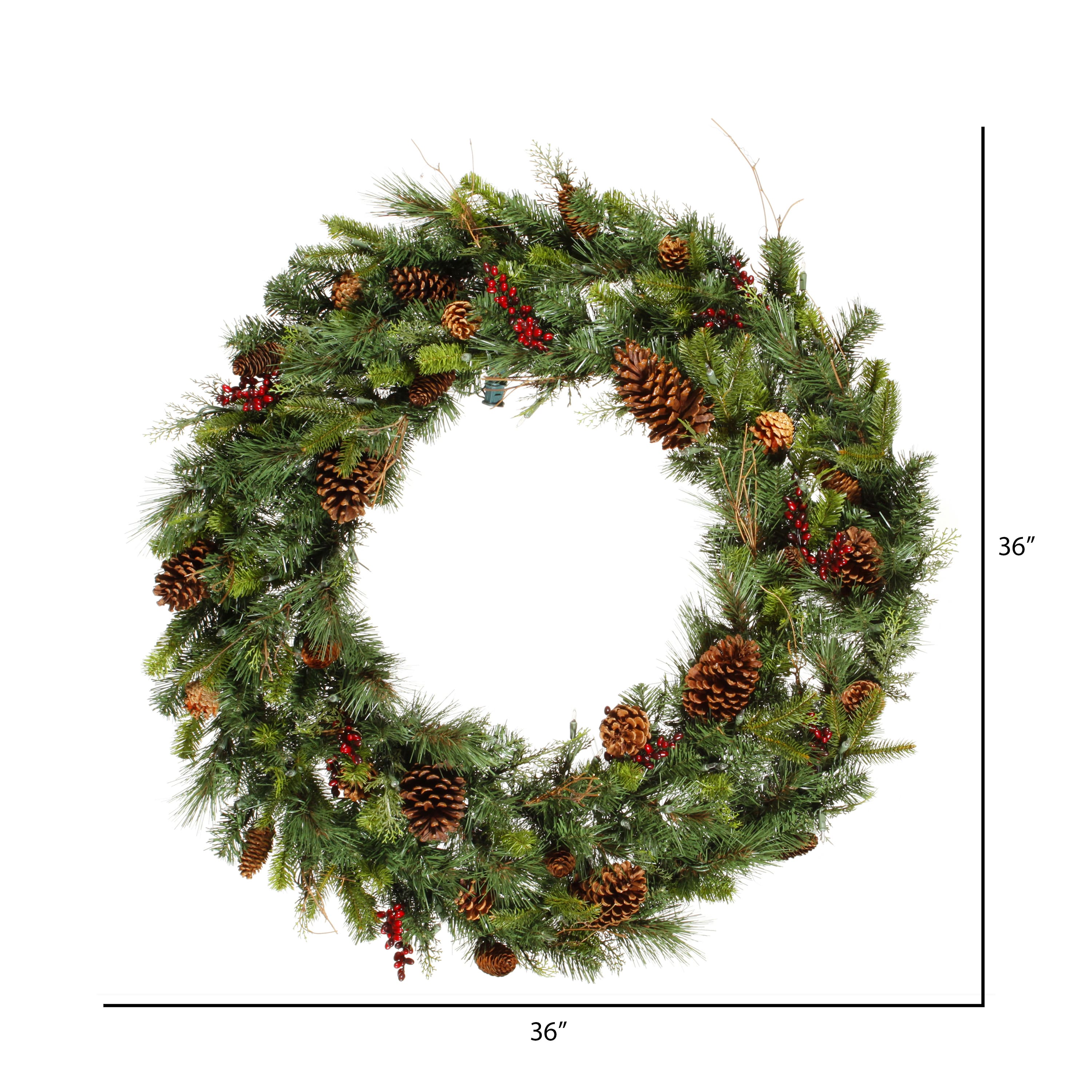 36" Cibola Mixed Berry Wreath