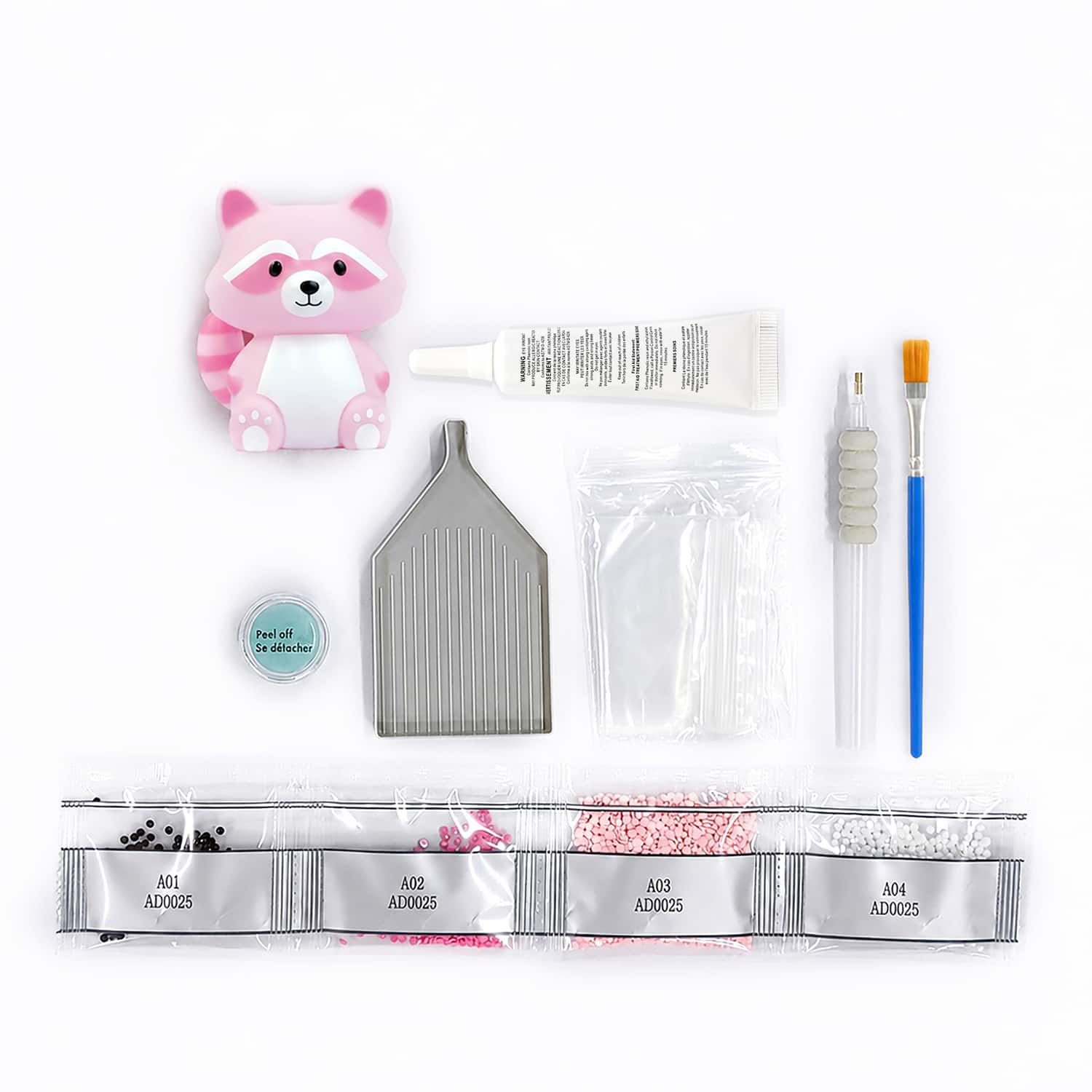 3.25" Raccoon Mystery 3D Diamond Art Kit by Make Market®