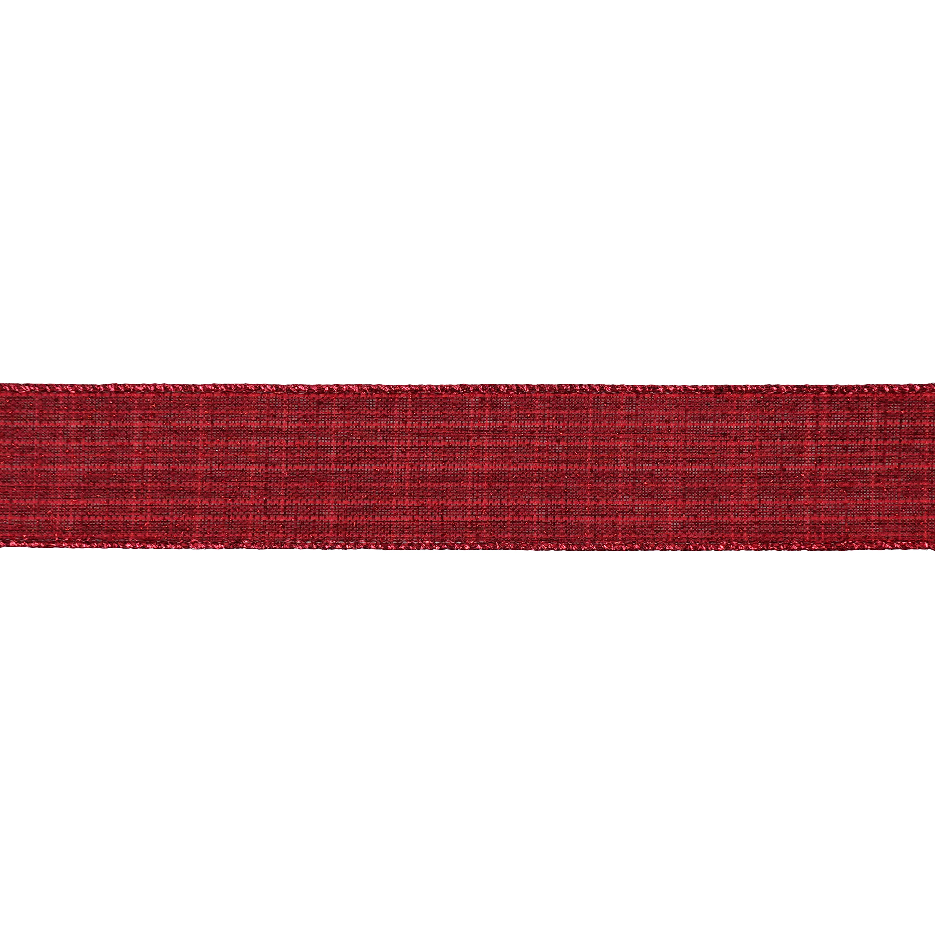 1.5" x 10yd. Burgundy Wired Linen Ribbon by Celebrate It®