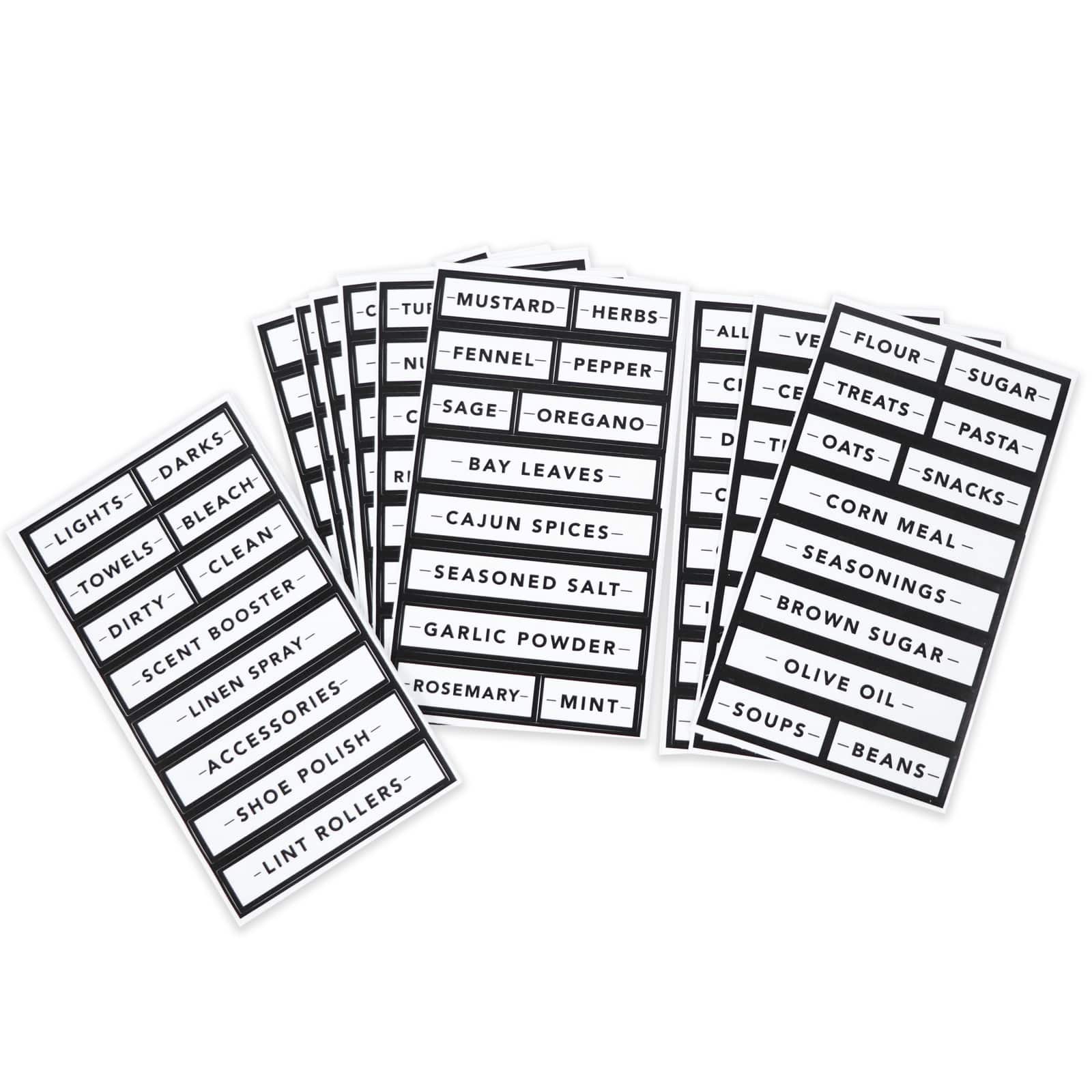 Black Border Rectangle Household Label Stickers by Recollections™