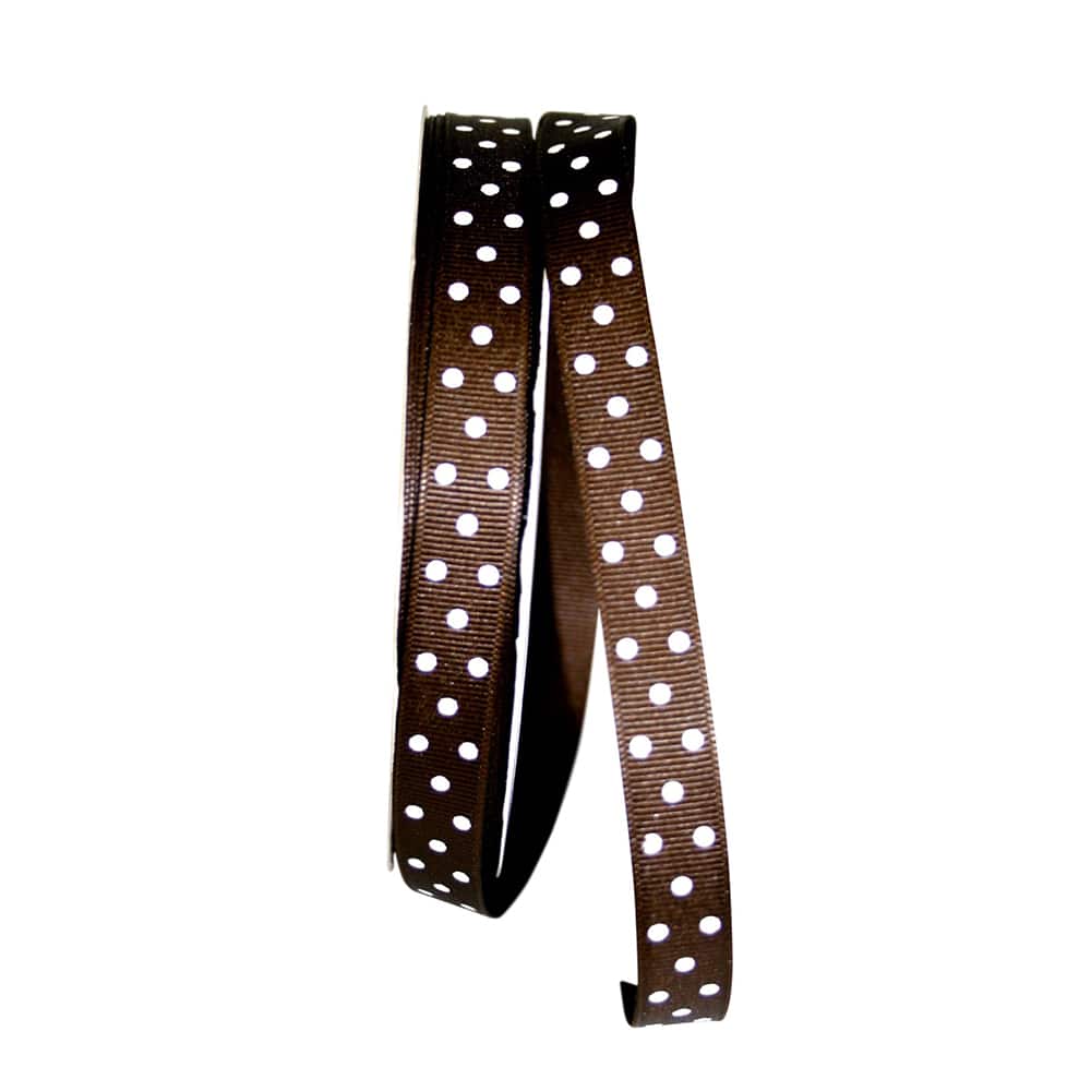 JAM Paper 5/8" x 50yd. Grosgrain Confetti Dots Ribbon