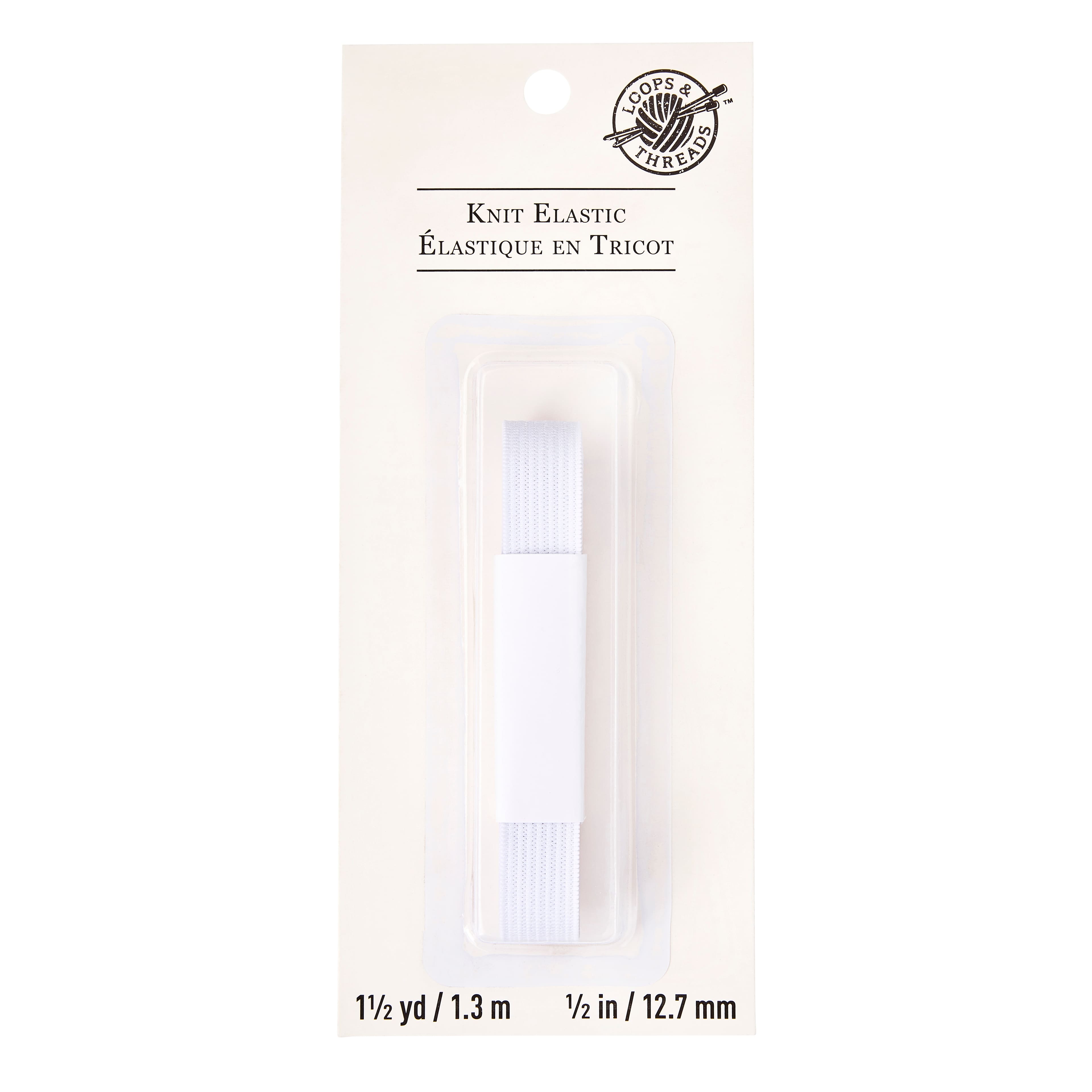 12 Pack: 1/2" Knit Elastic by Loops & Threads™
