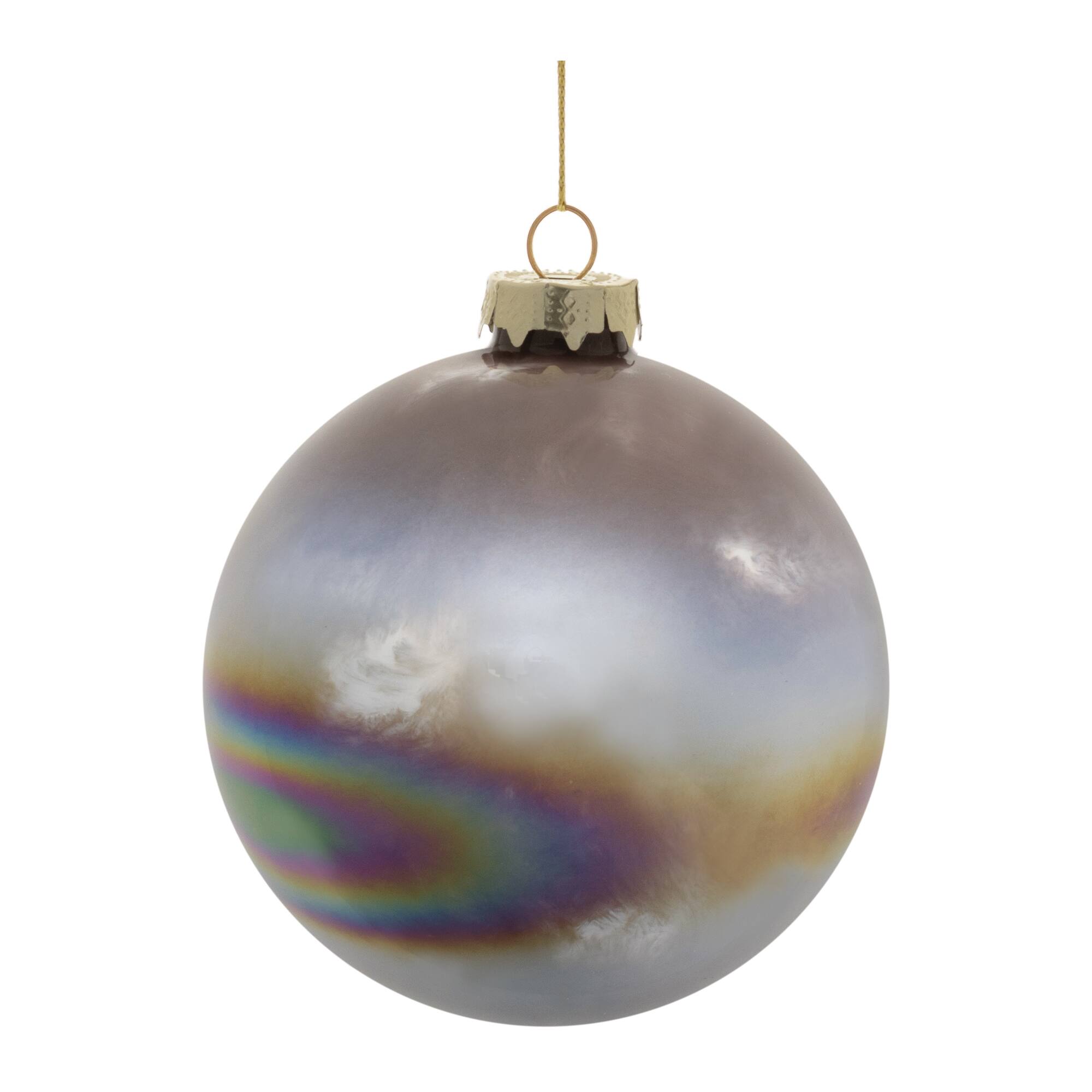 4.5" Iridescent Glass Ball Ornaments, 12ct.