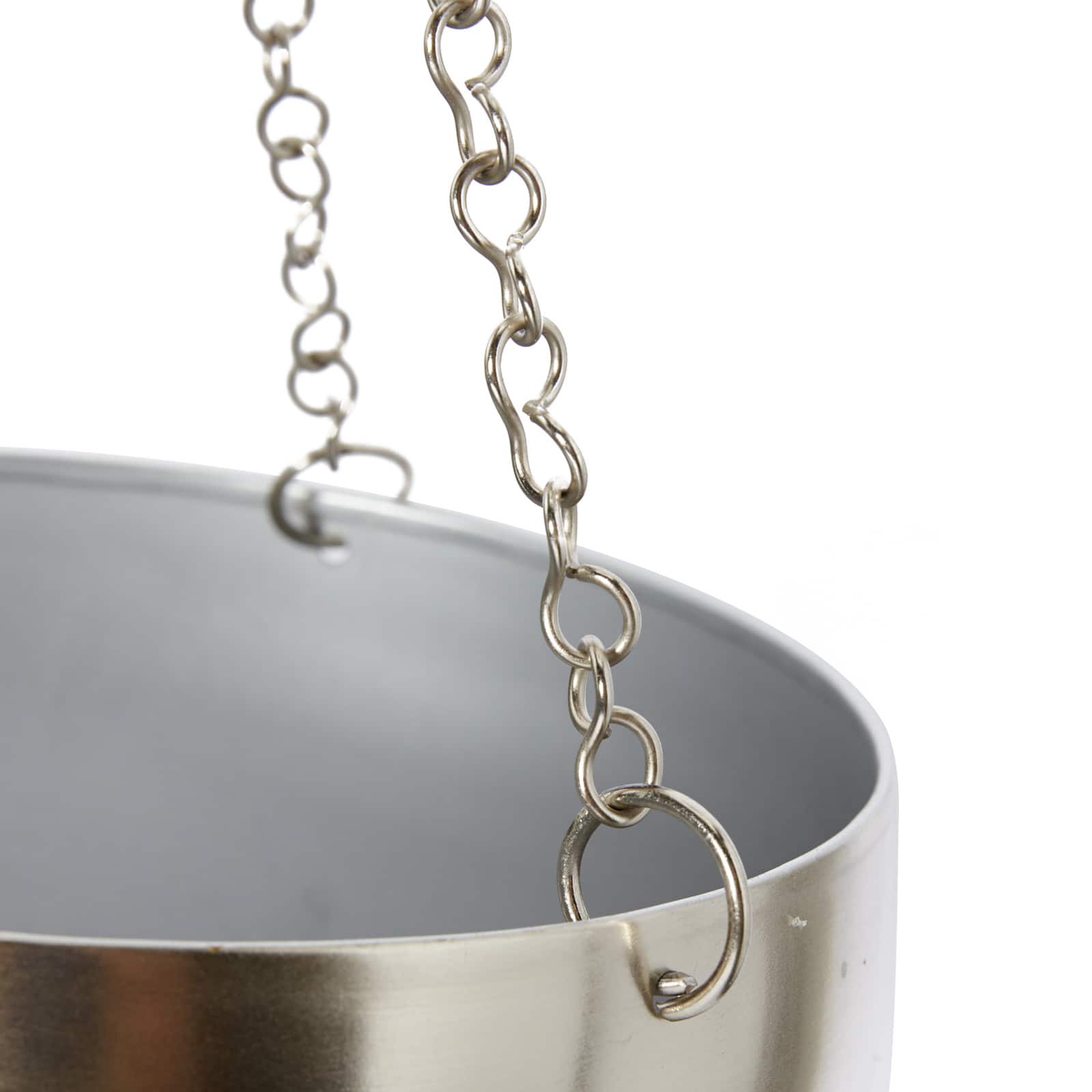 Silver Metal Glam Planter Set, 5" & 6"