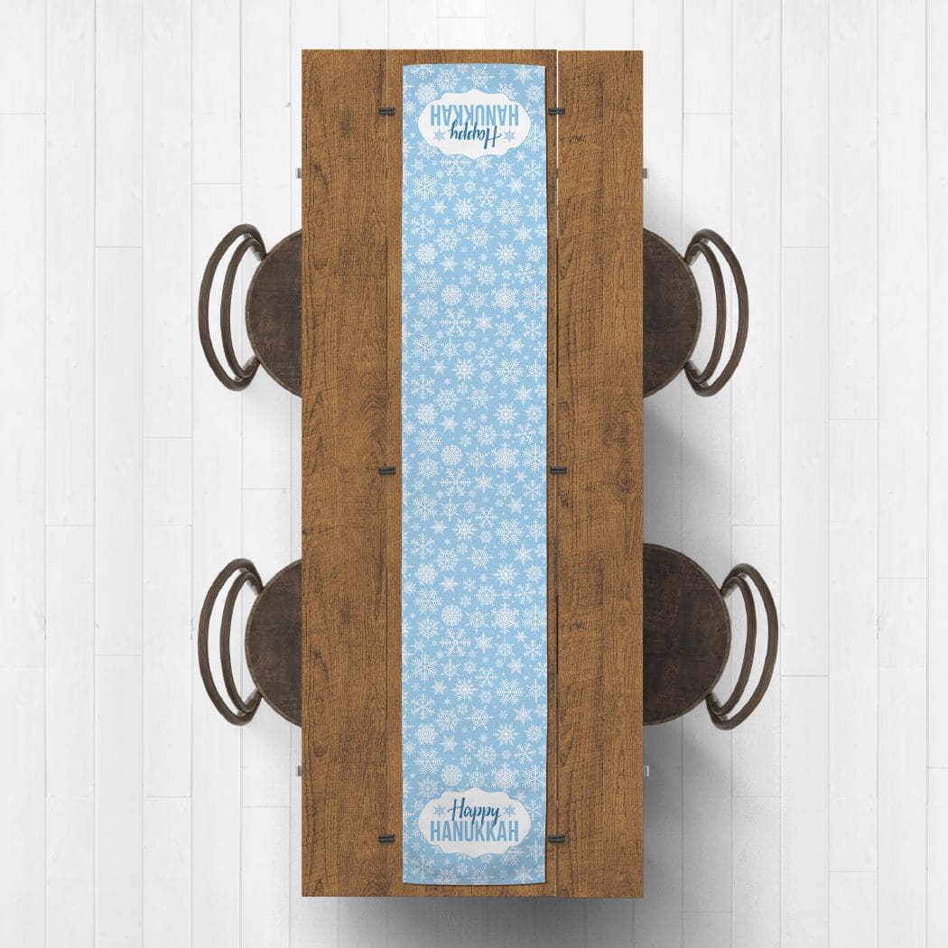Happy Hanukkah 16x72 Cotton Twill Runner