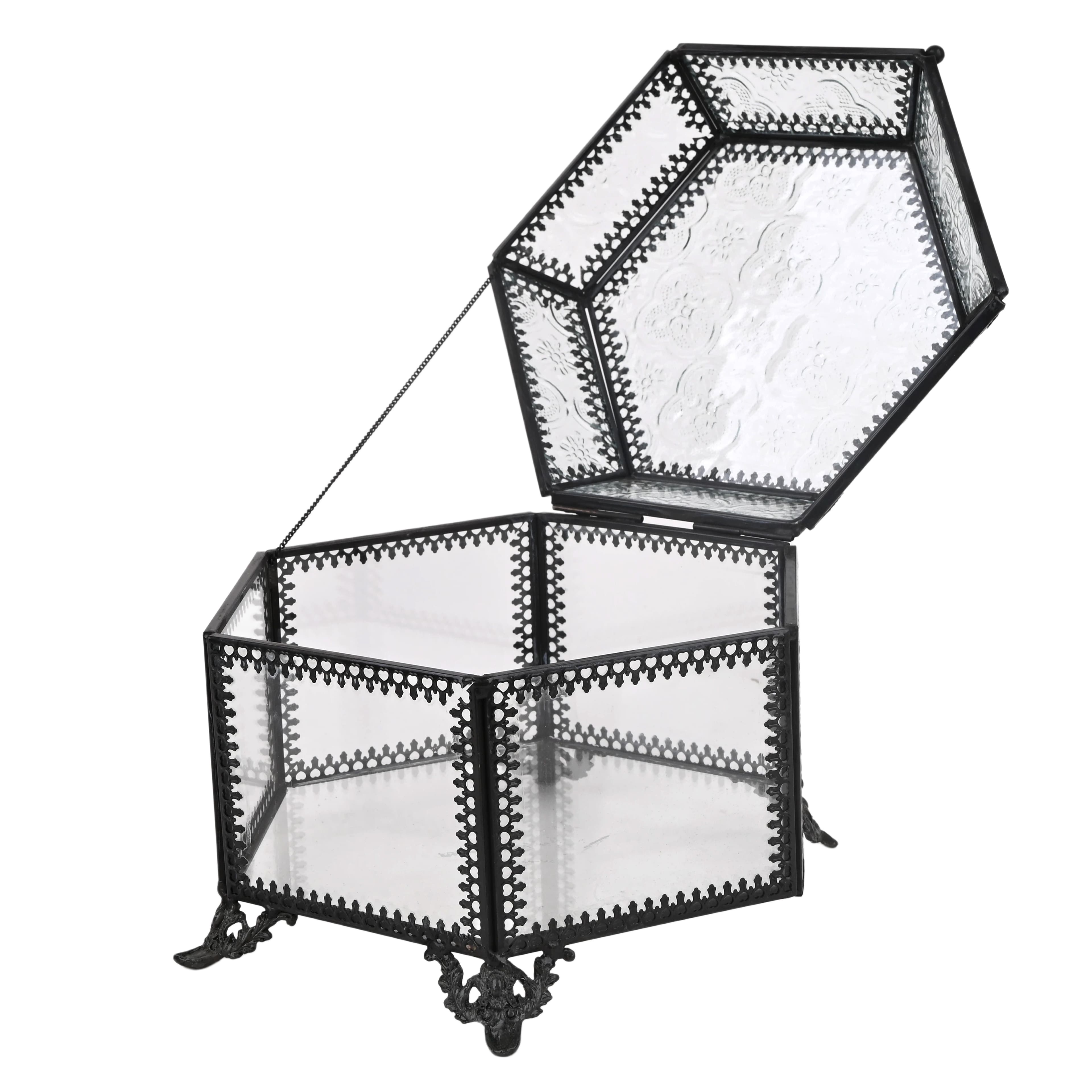 6.5" Glass Hexagon Terrarium by Ashland®