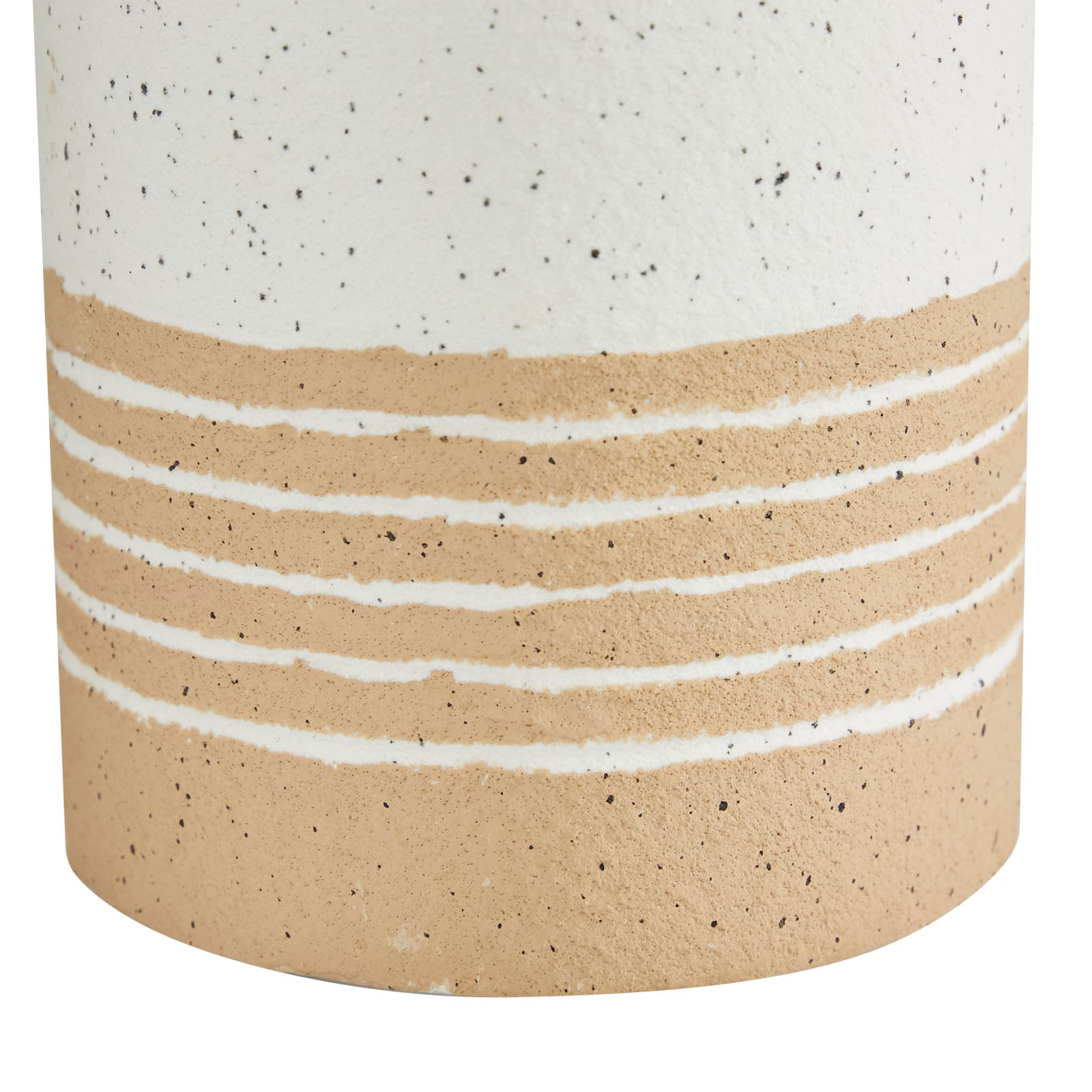 Set of 2 White Metal Farmhouse Vase, 11", 12"