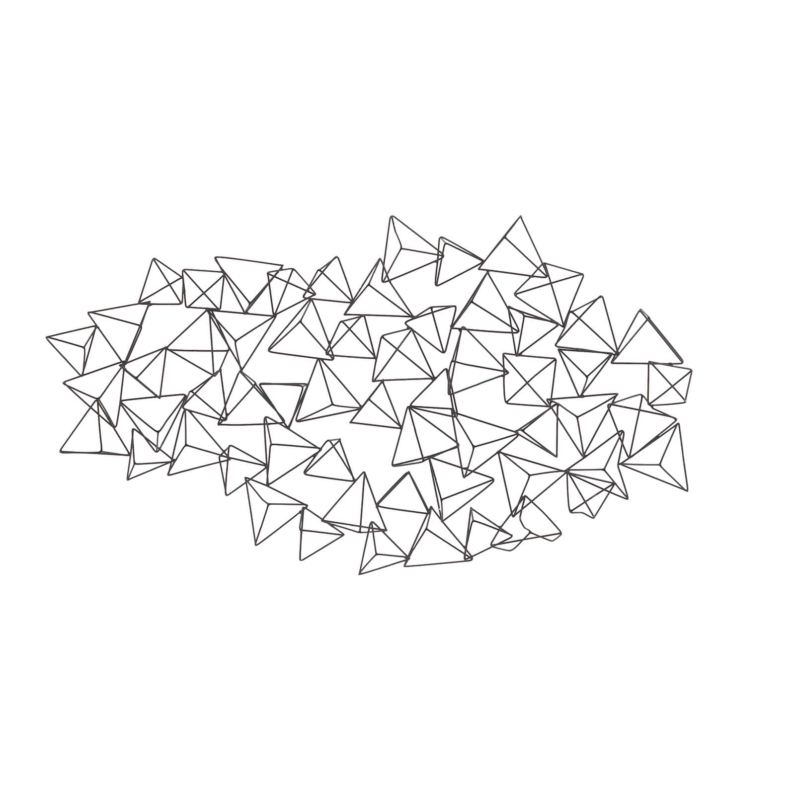 Black Geometric Modern Metal Wall Décor