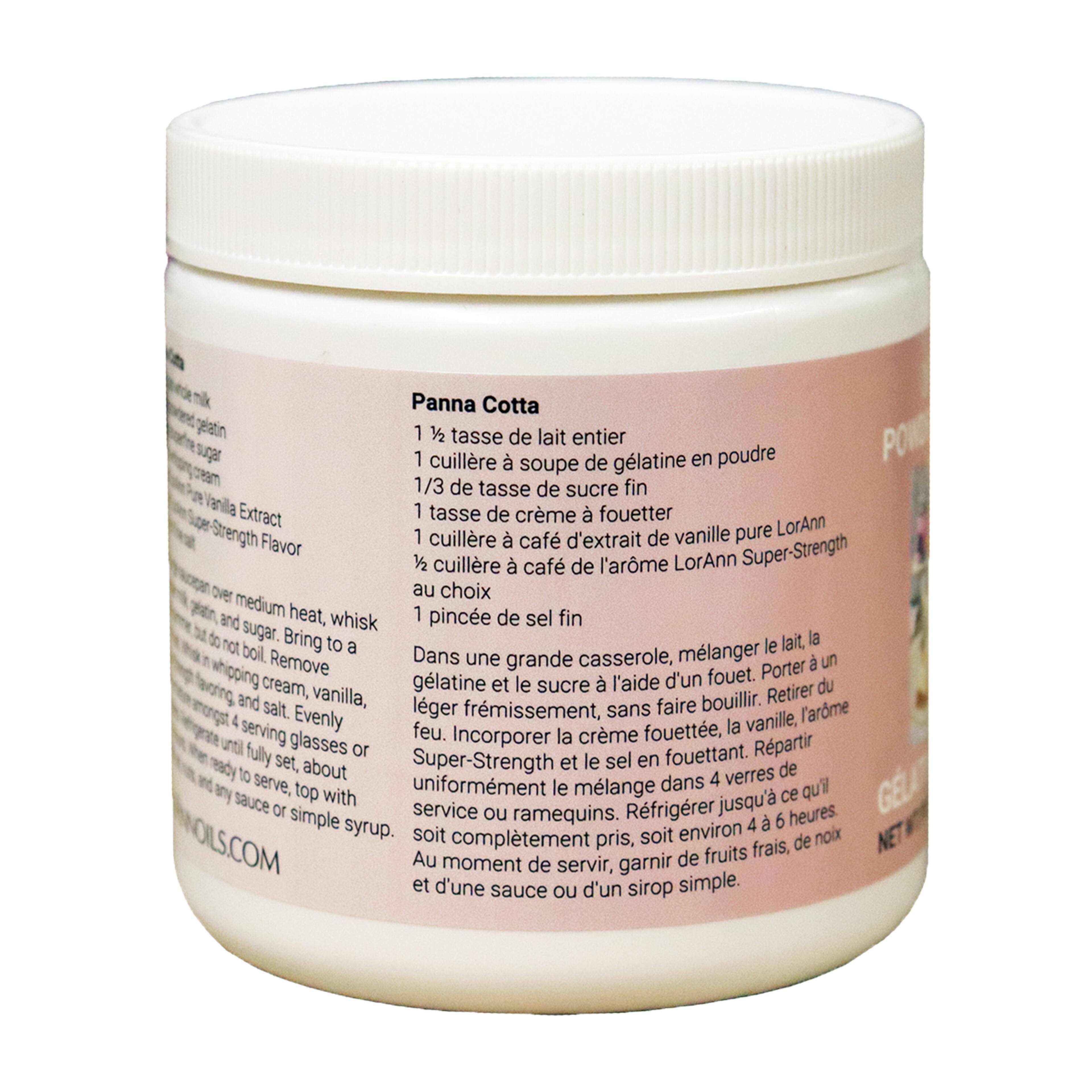 Gélatine en poudre de LorAnn, 113 g